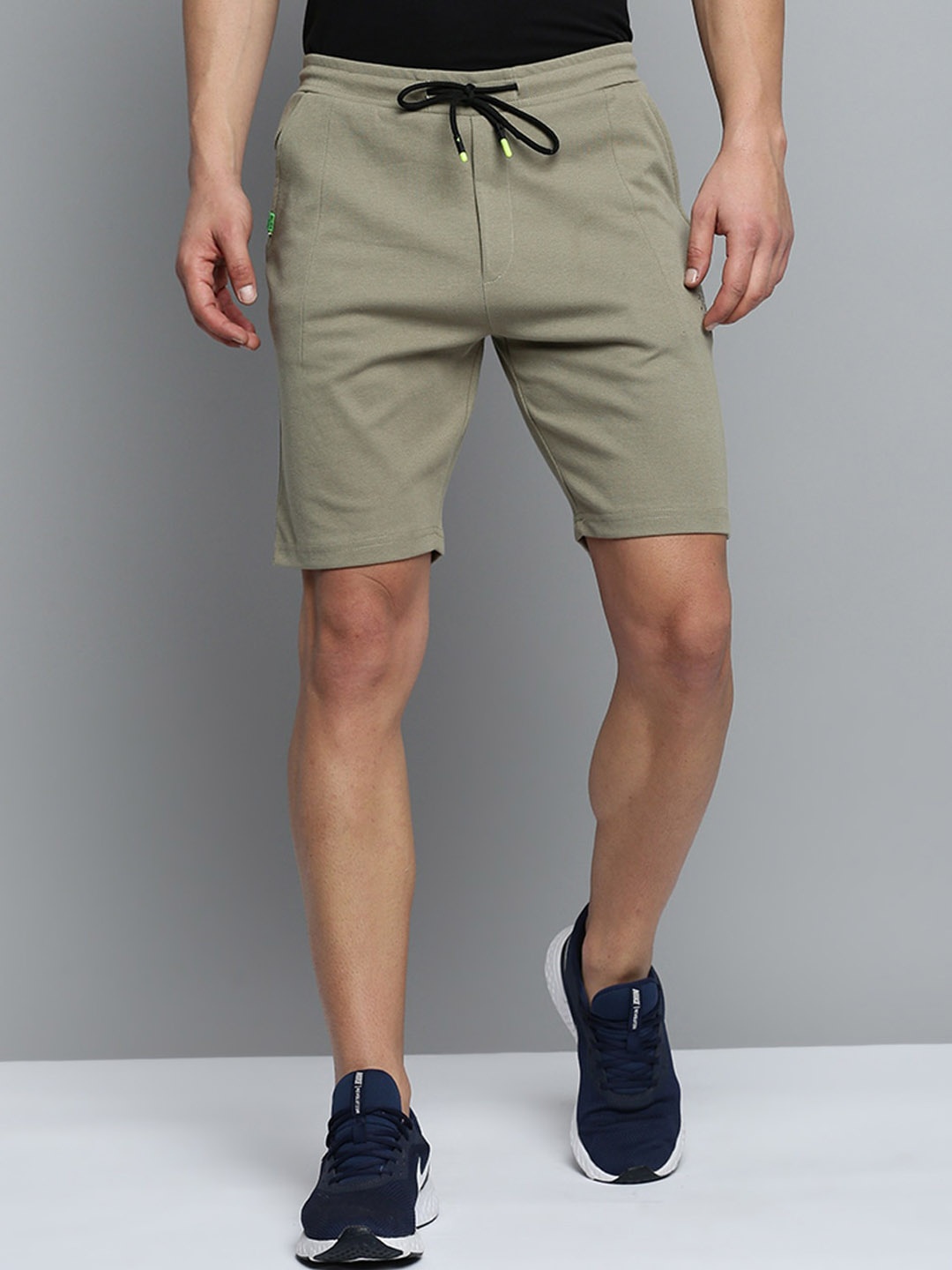 

SHOWOFF Men Regular Fit Sports Shorts, Beige