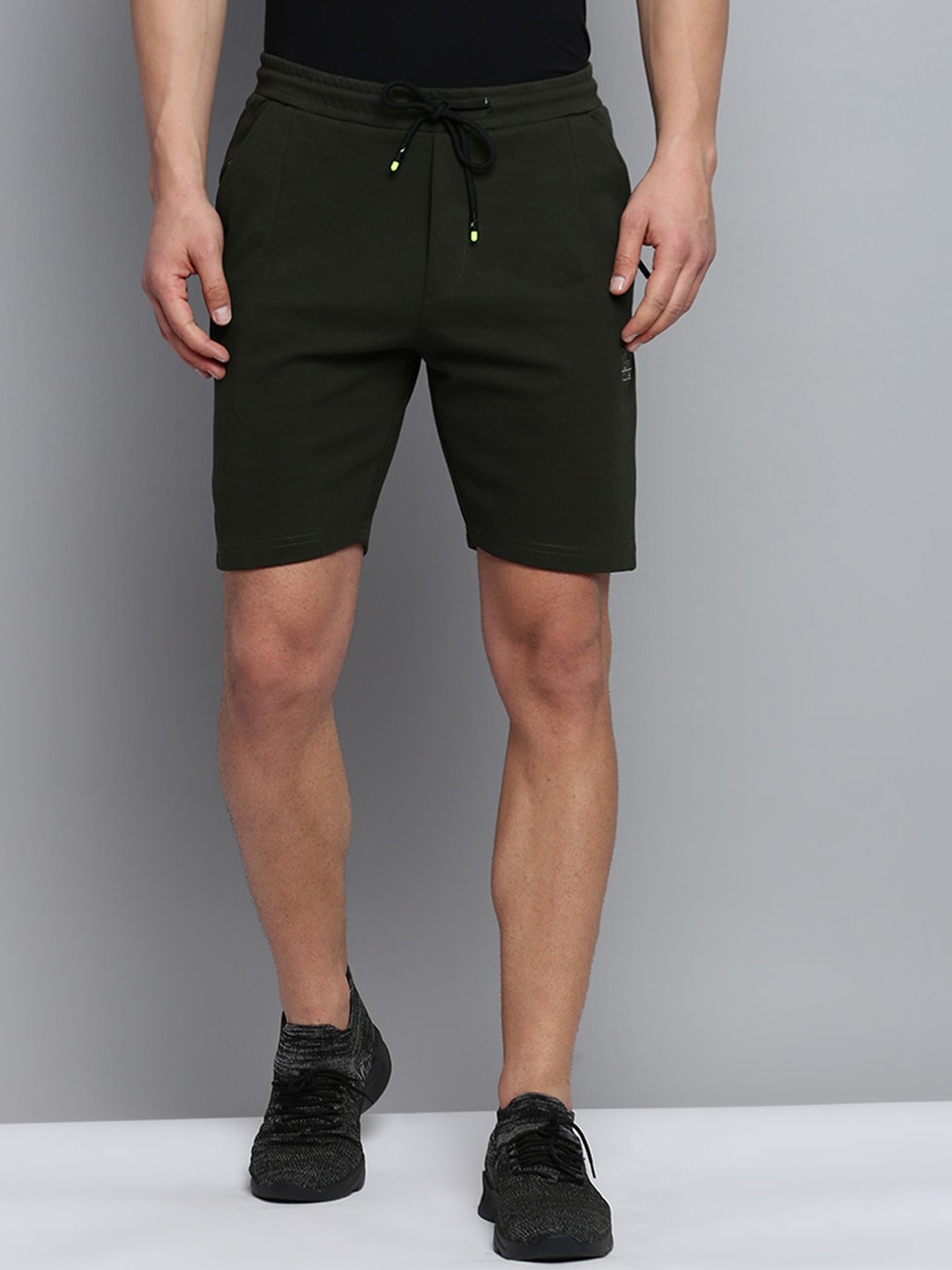 

SHOWOFF Men Regular Fit Sports Shorts, Olive