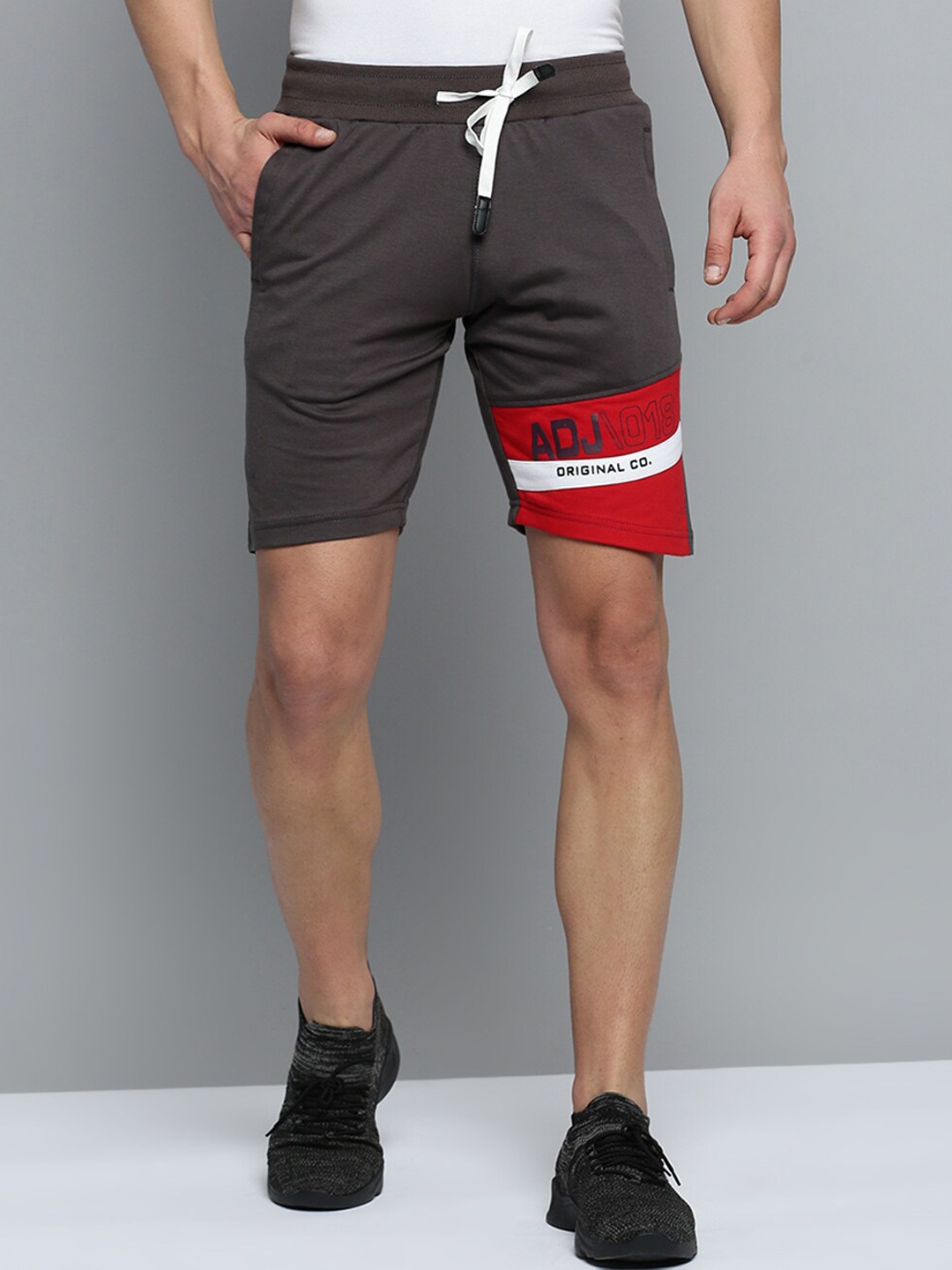 

SHOWOFF Men Regular Fit Sports Shorts, Brown