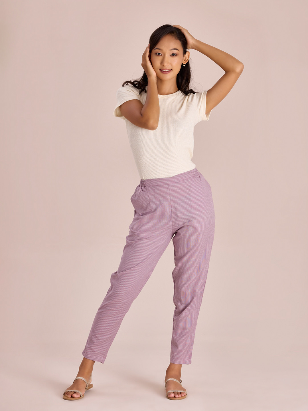 

Go Colors Women Relaxed Trousers, Purple