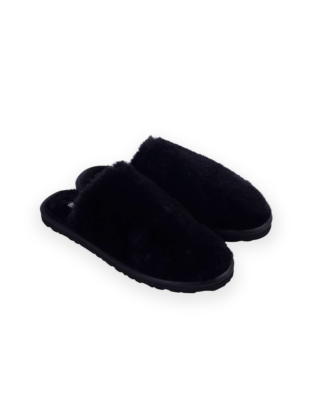 

BEREAL Women Azure Fur Room Slippers, Black