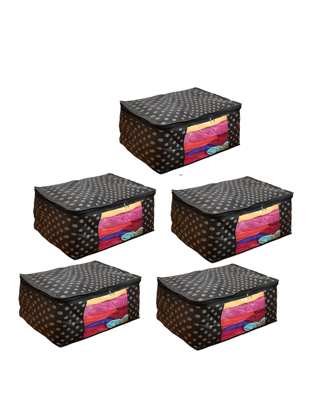 

Home Fresh Black 5 Pieces Printed Multi-Utility Organisers