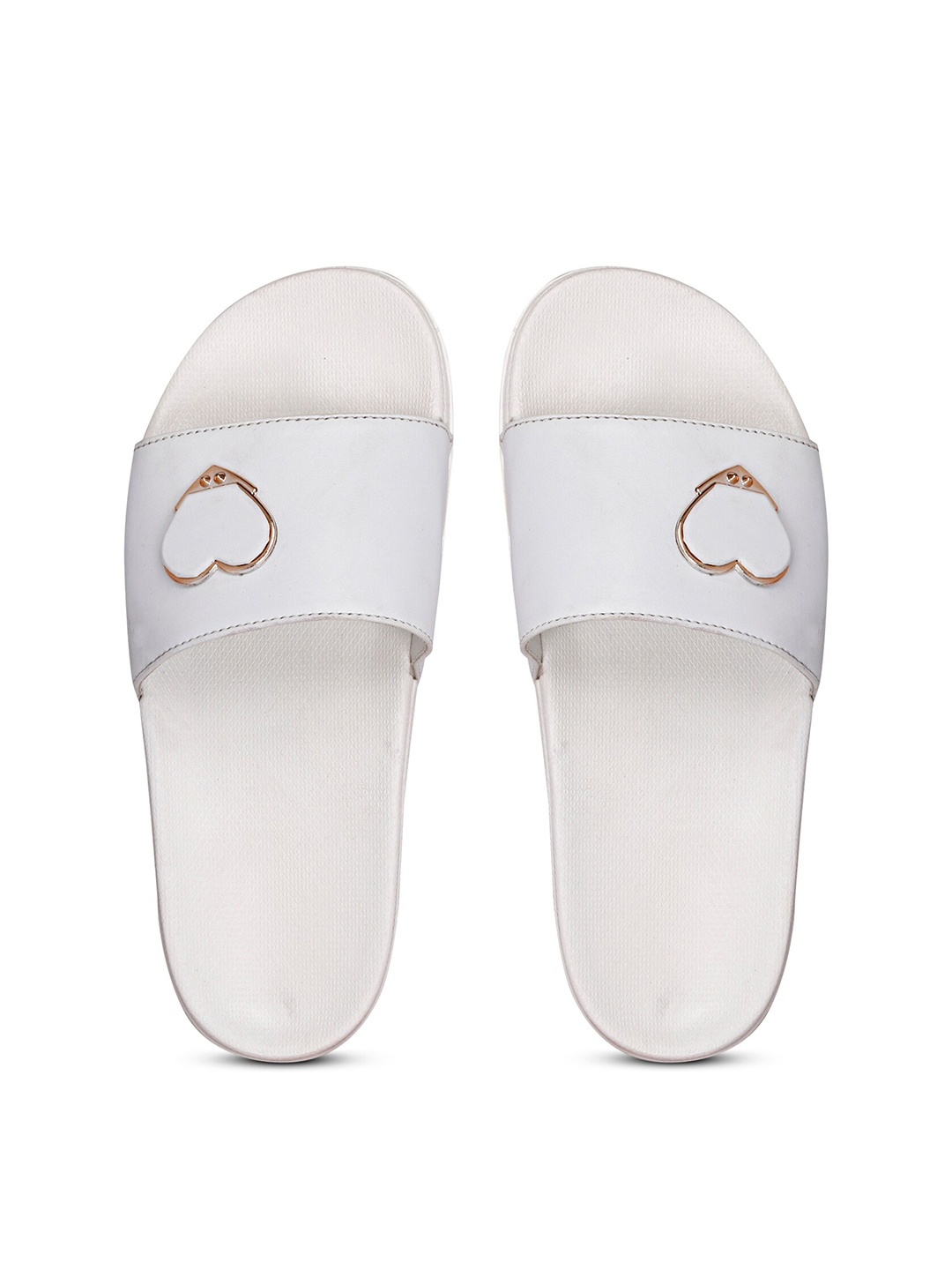 

PERY PAO Women Embellished Sliders, White