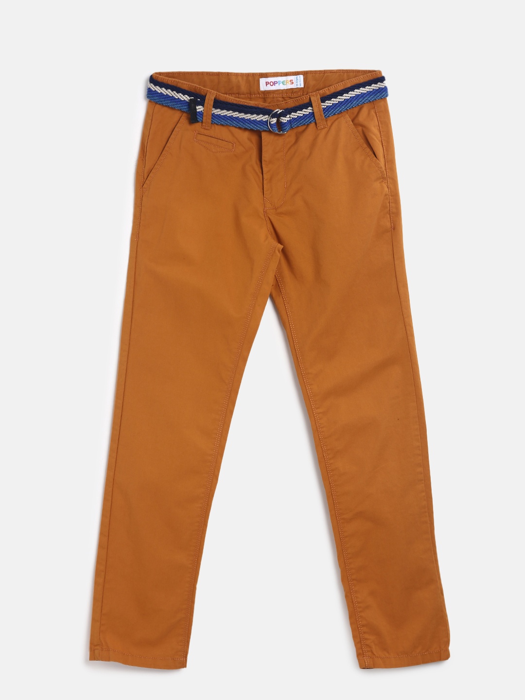 

POPPERS by Pantaloons Girls Rust Brown Trousers