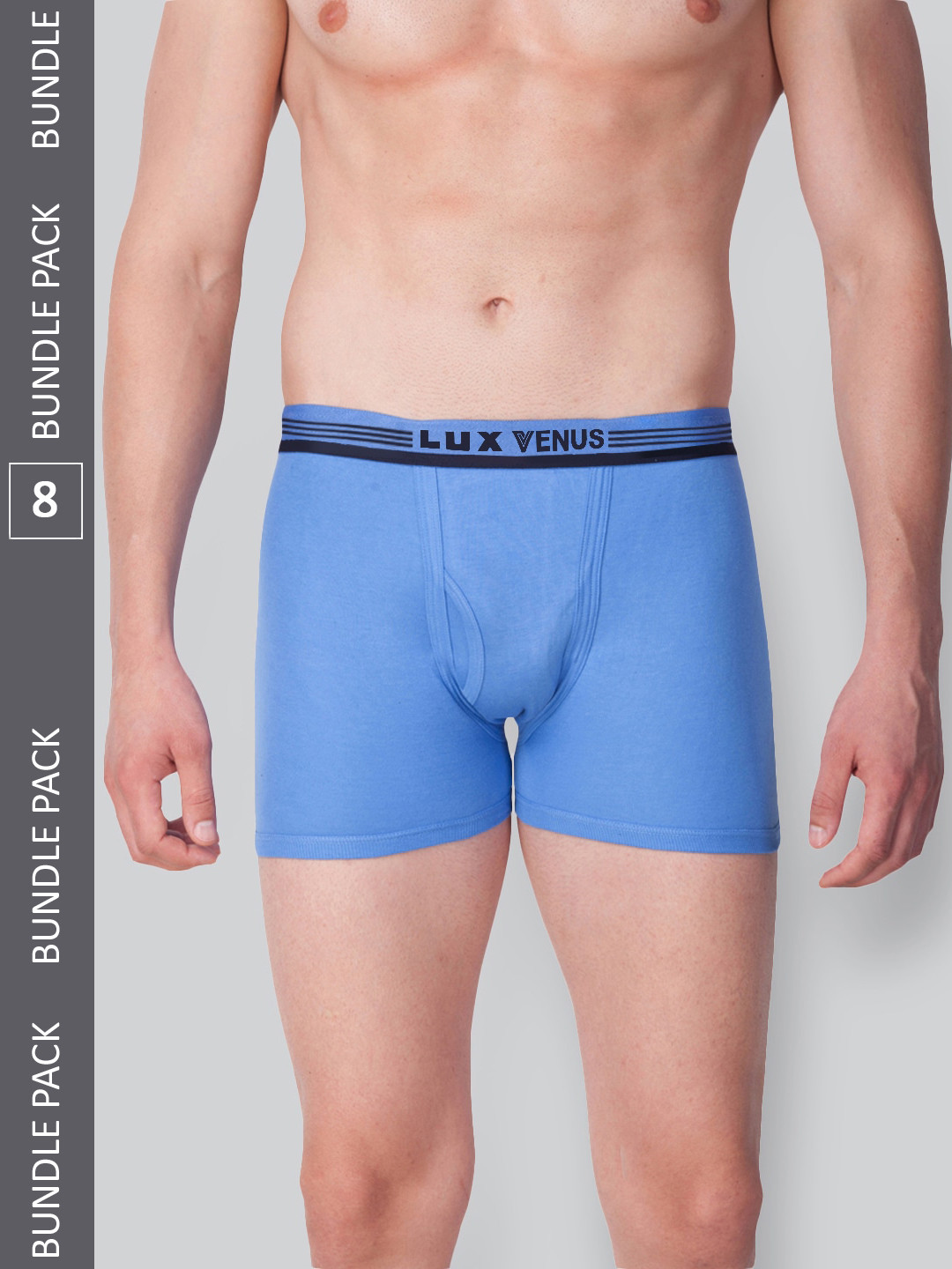 

LUX VENUS Men Pack Of 3 Assorted Pure Cotton Trunks VENUS_FCD_DRW_AST_95_3PC