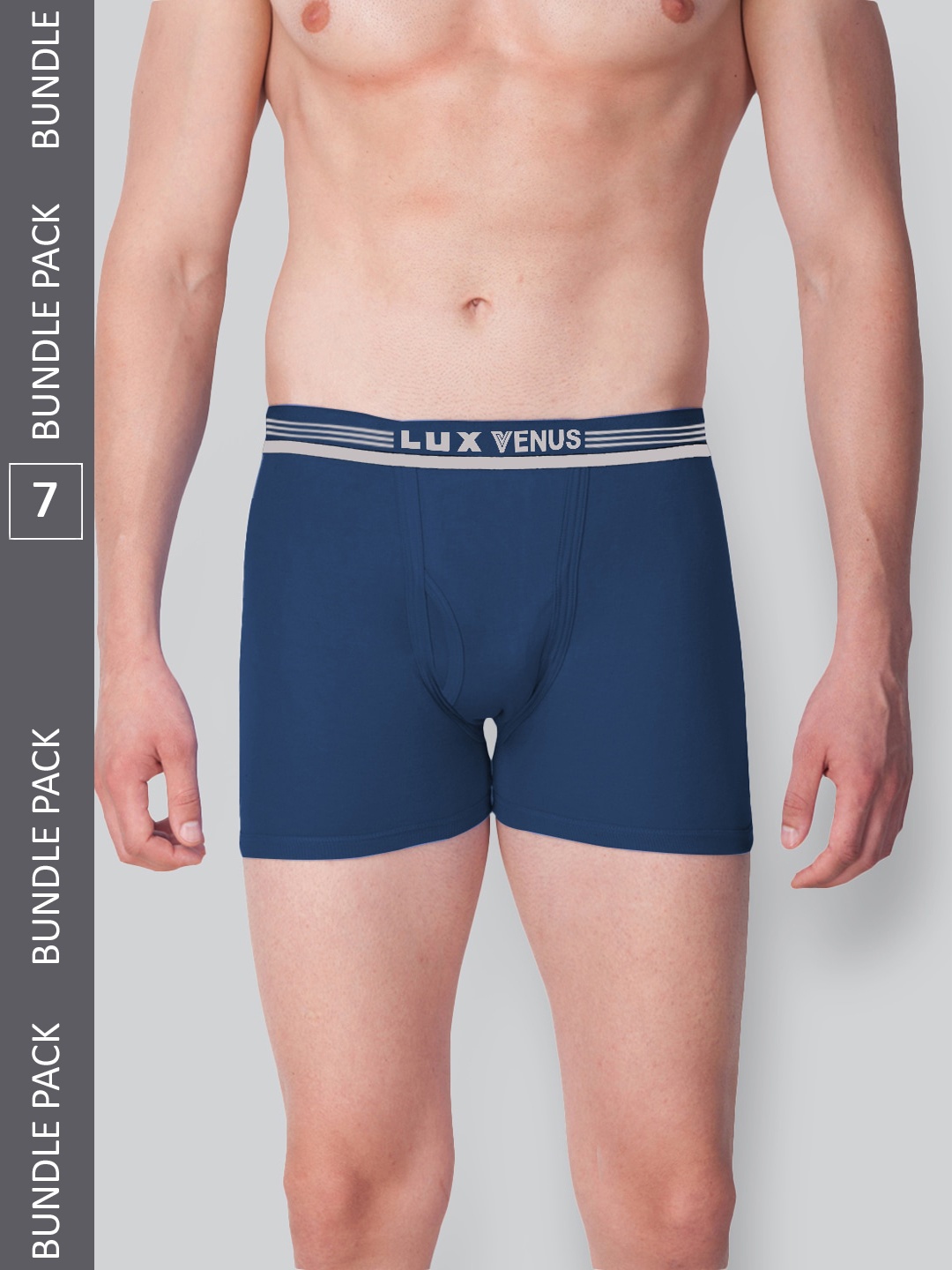 

LUX VENUS Pack Of 7 Mid-Rise Assorted Pure Cotton Trunks VENUS_FCD_DRW_AST_100_7PC