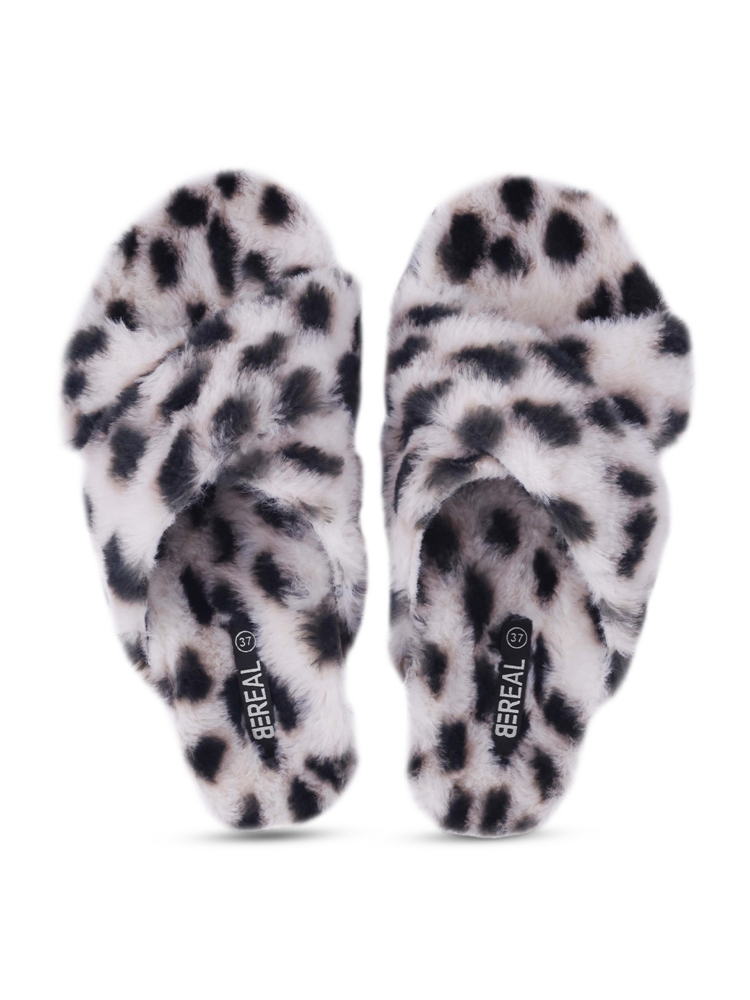 

BEREAL Women Savannah Printed Room Slippers, White