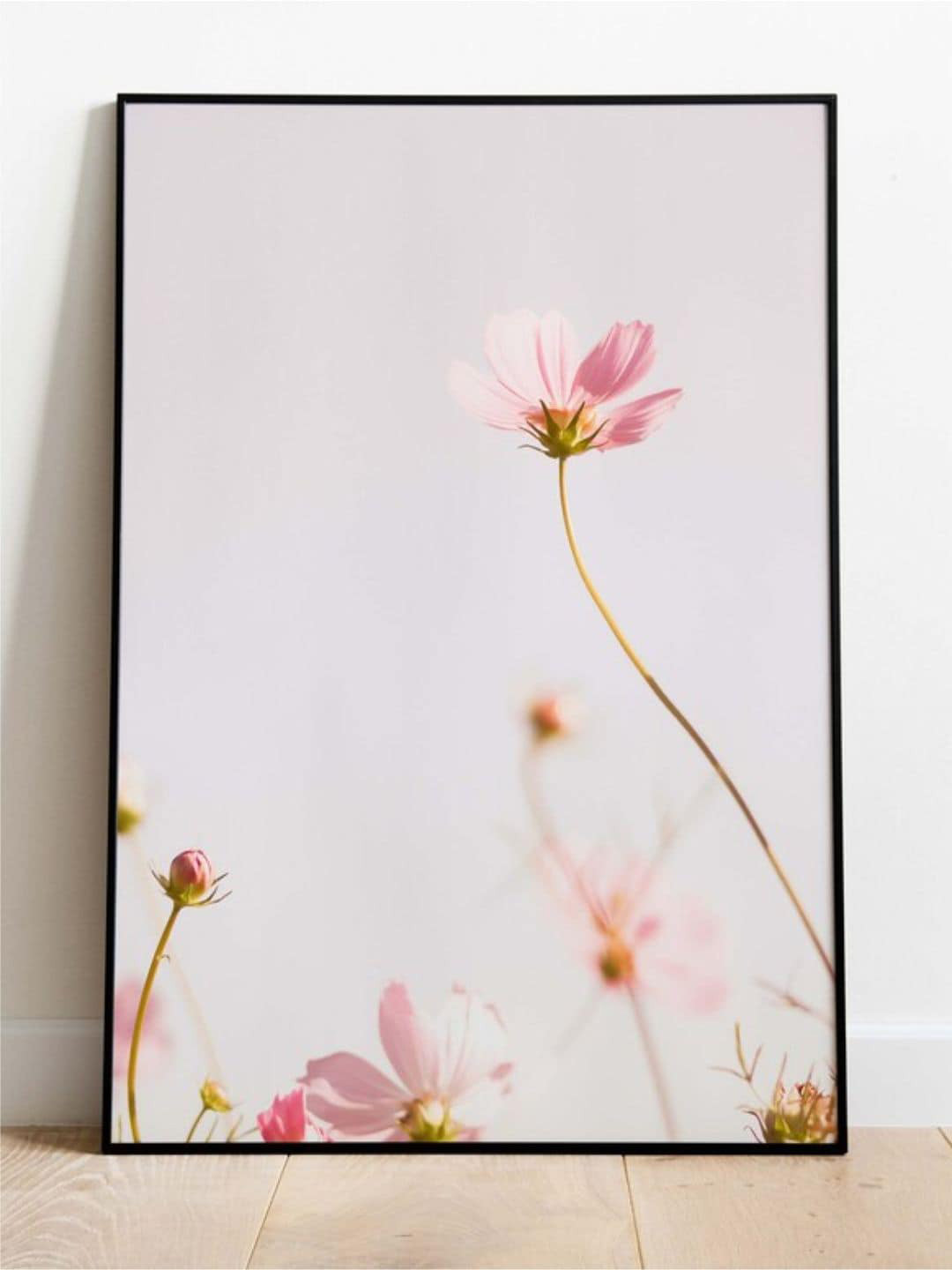 

INDIAN CLASSIC ART Pink & White Floral Wall Painting Art