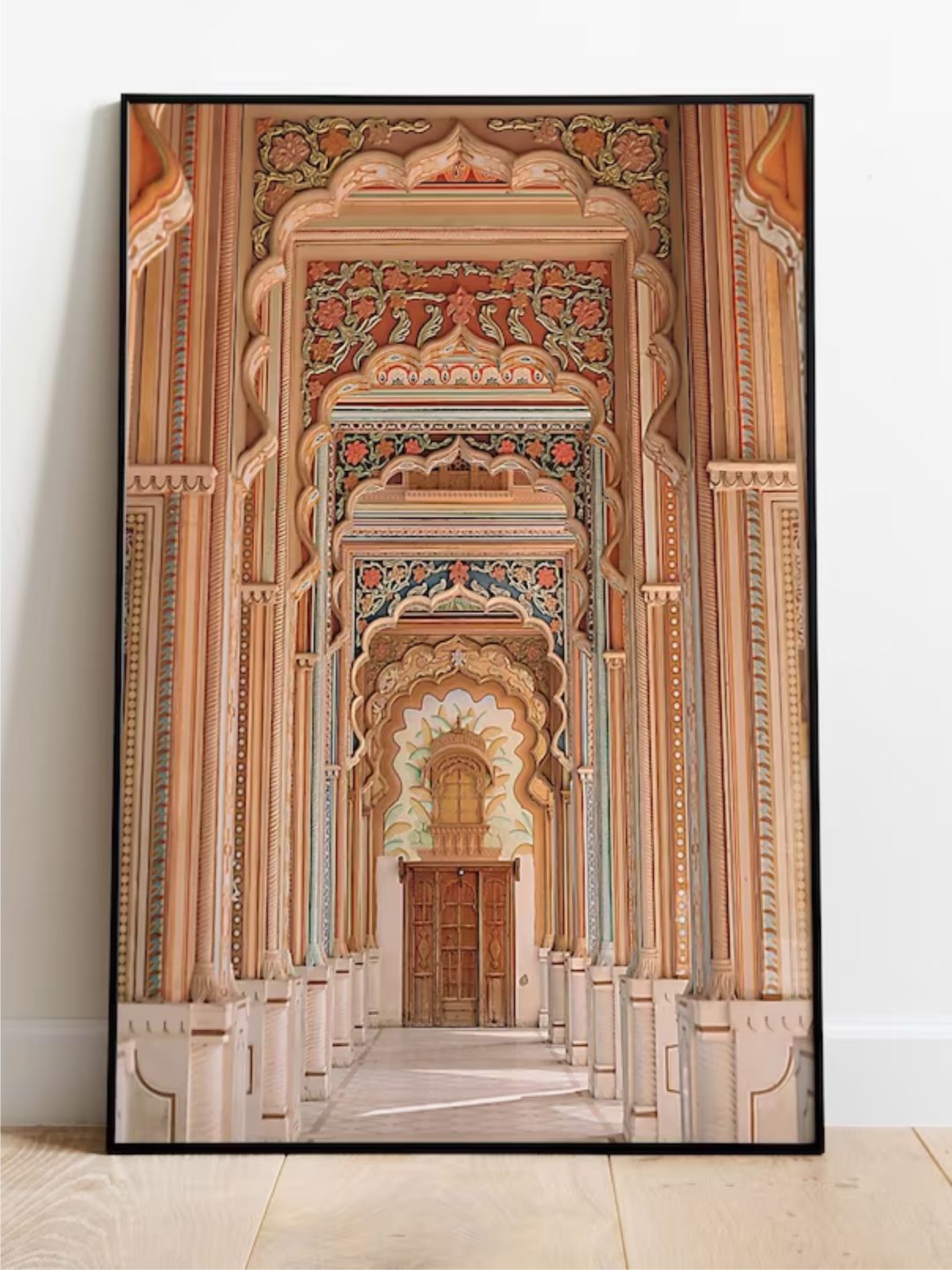 

INDIAN CLASSIC ART Indian Palace Printed Framed Wall Art, Multi