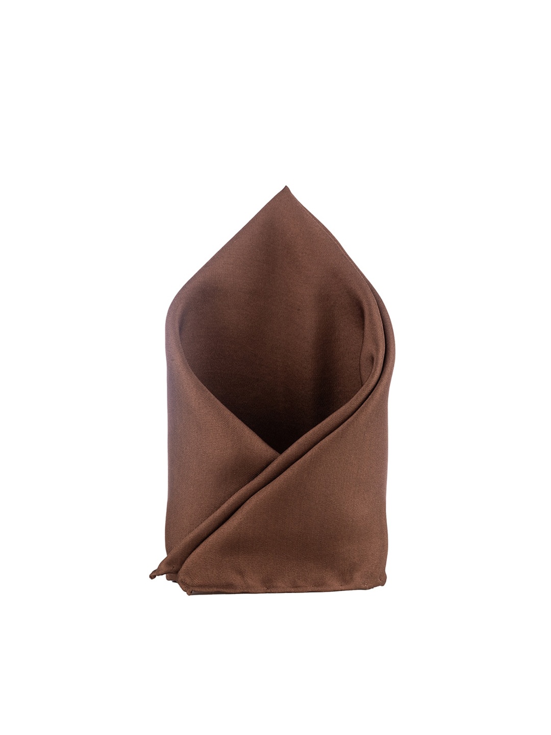 

The Tie Hub Silk Pocket Square, Coffee brown