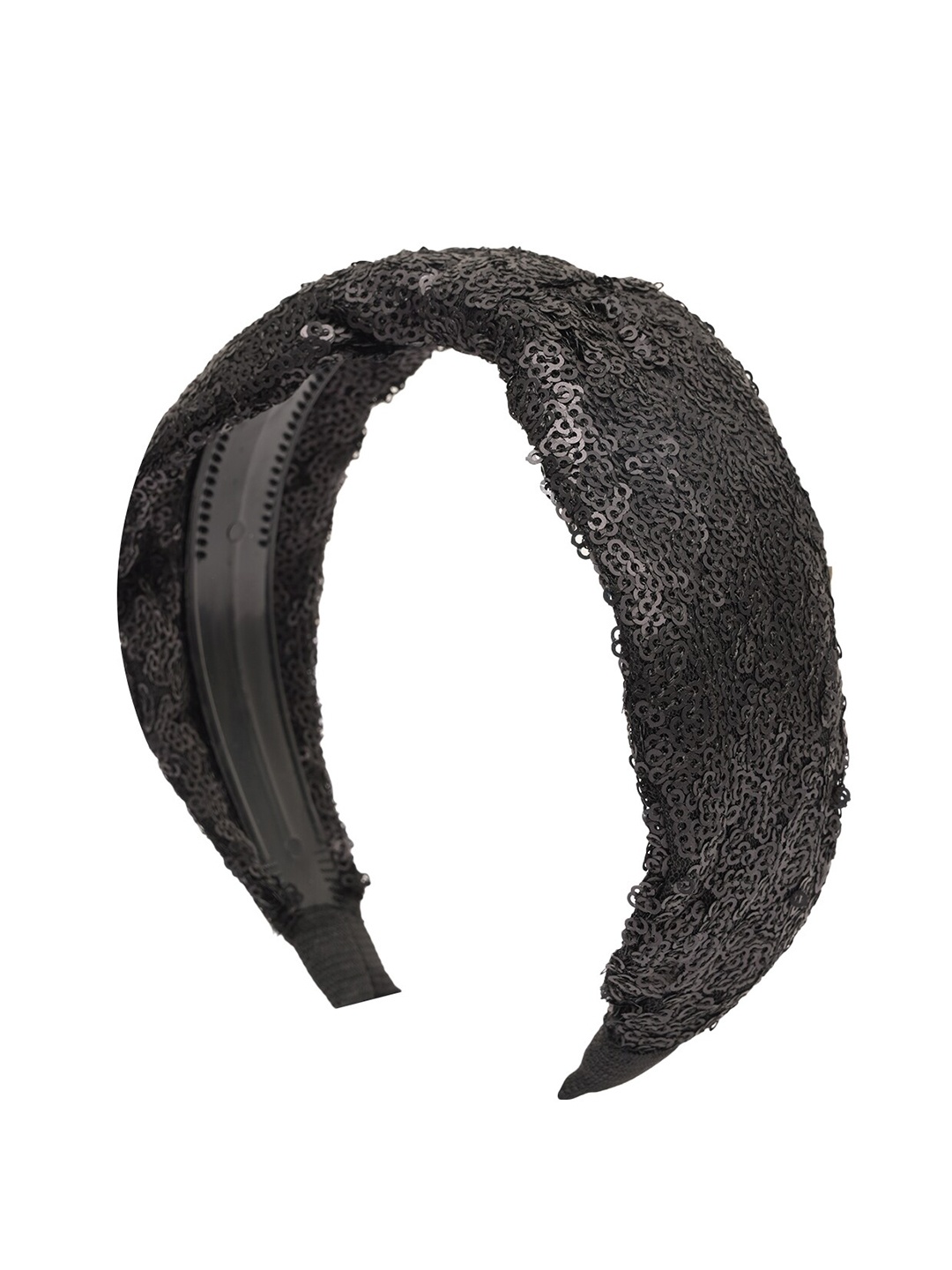 

BuckleUp Girls Embellished Knot Details Hairband, Black