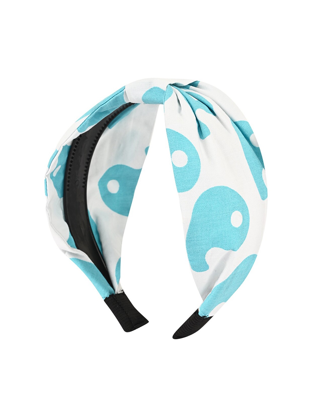 

BuckleUp Women Printed Hairband, White
