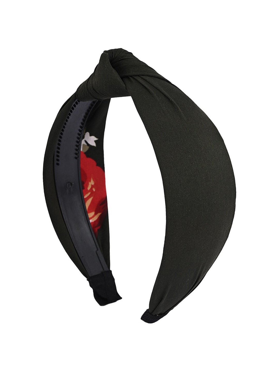 

BuckleUp Girls Printed Knot Details Hairband, Black
