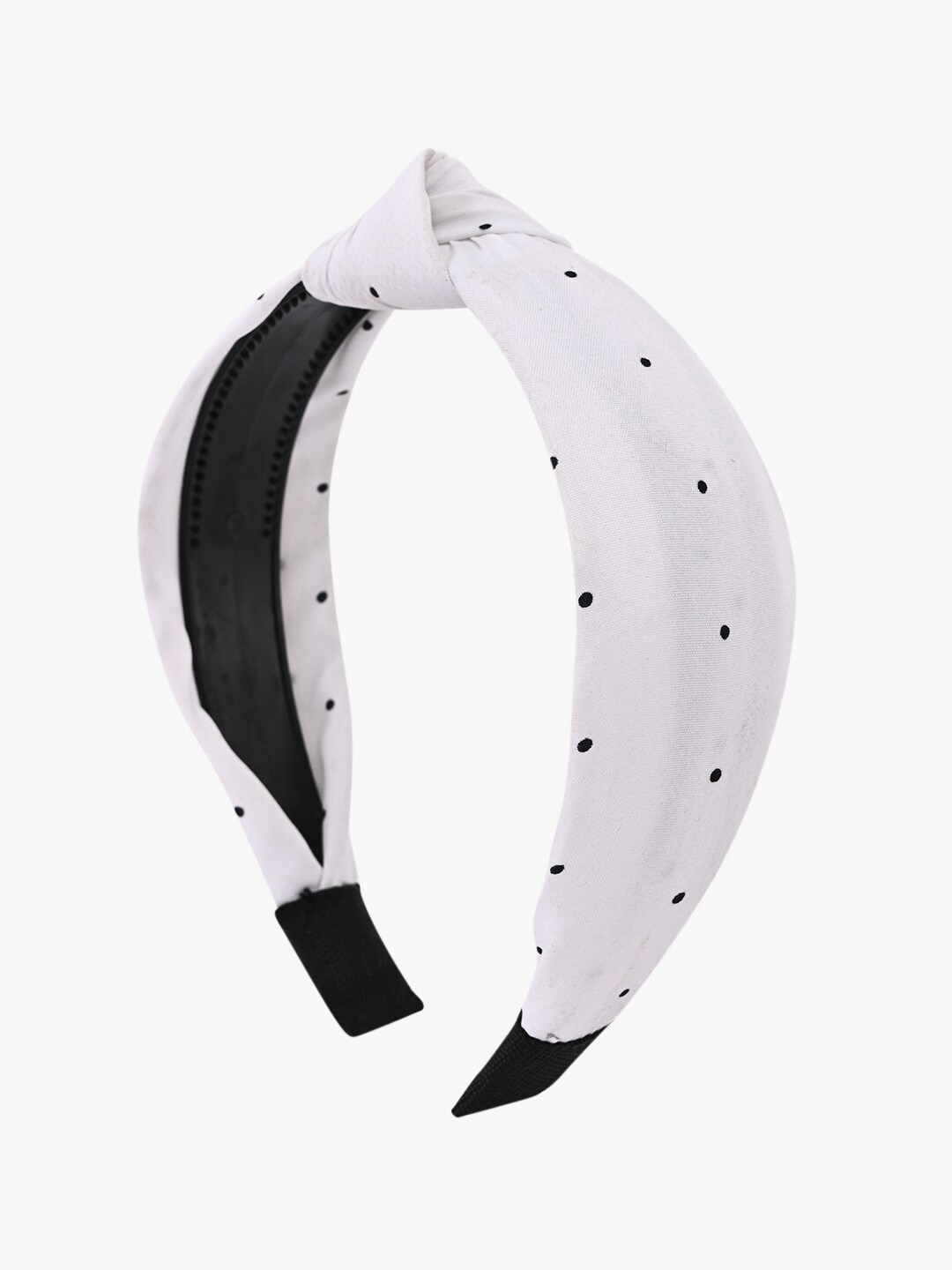 

BuckleUp Girls Polka Dots Printed Hairband, White