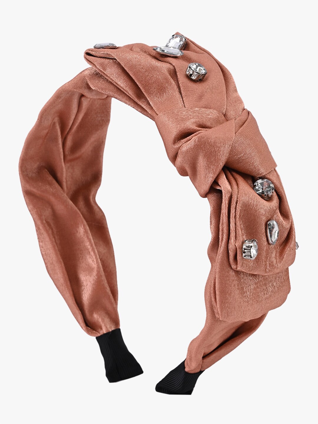 

BuckleUp Girls Embellished Hairband, Beige