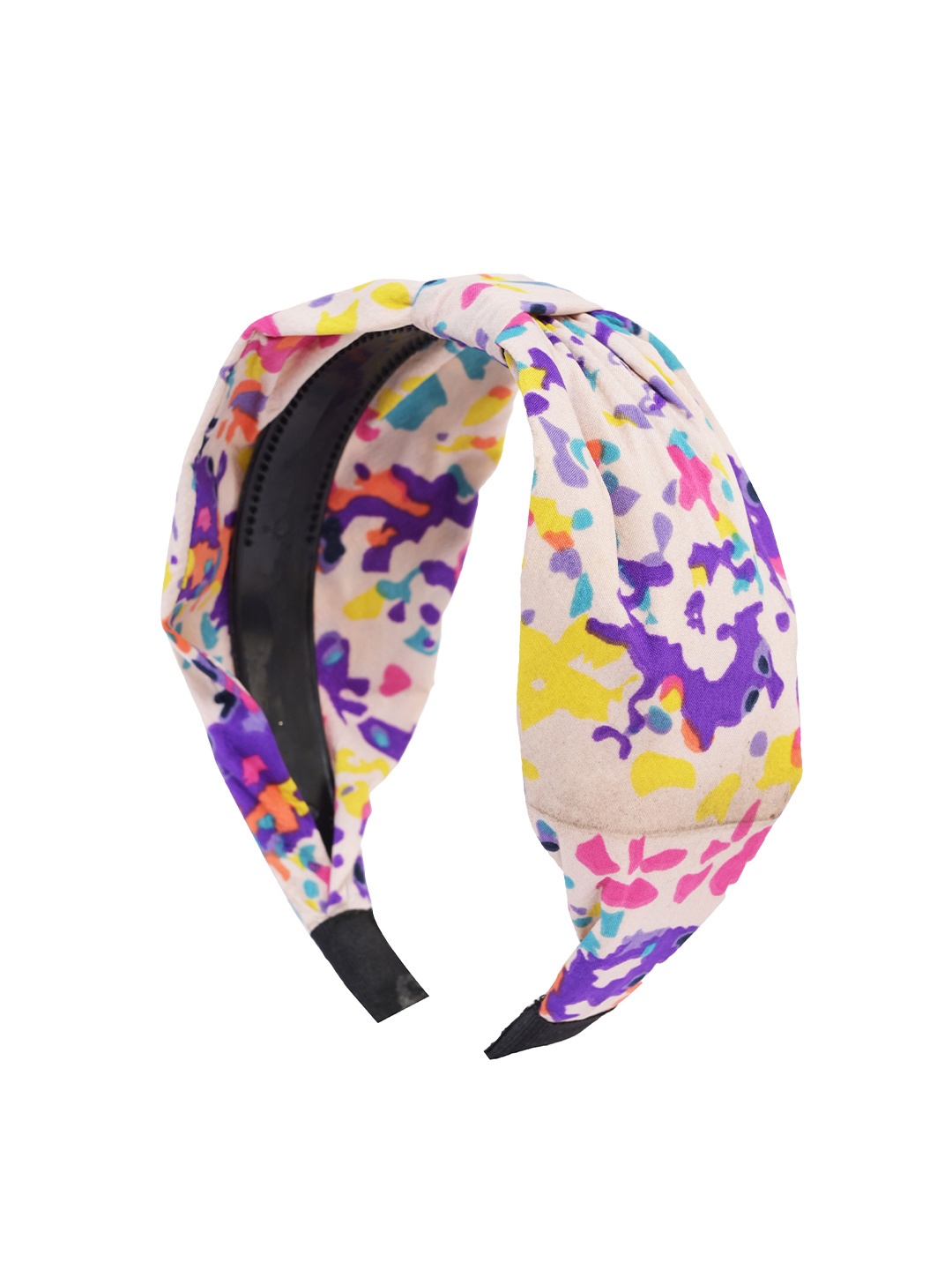 

BuckleUp Girls Printed Knot Hairband, White