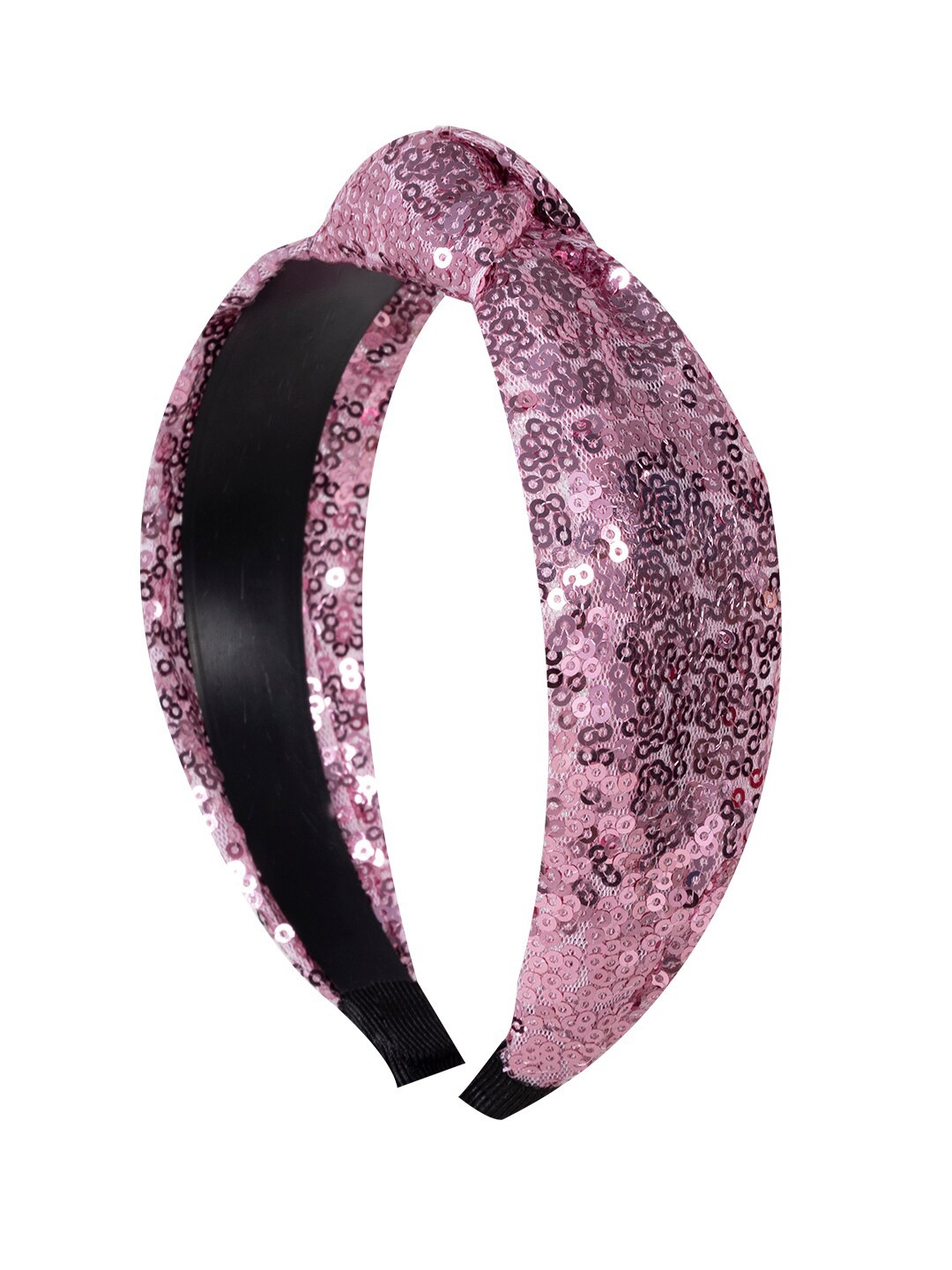 

BuckleUp Women Sequinned Embellished Hairband, Pink