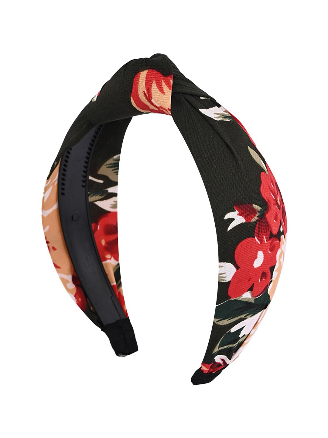 

BuckleUp Girls Printed Knot Details Hairband, Black