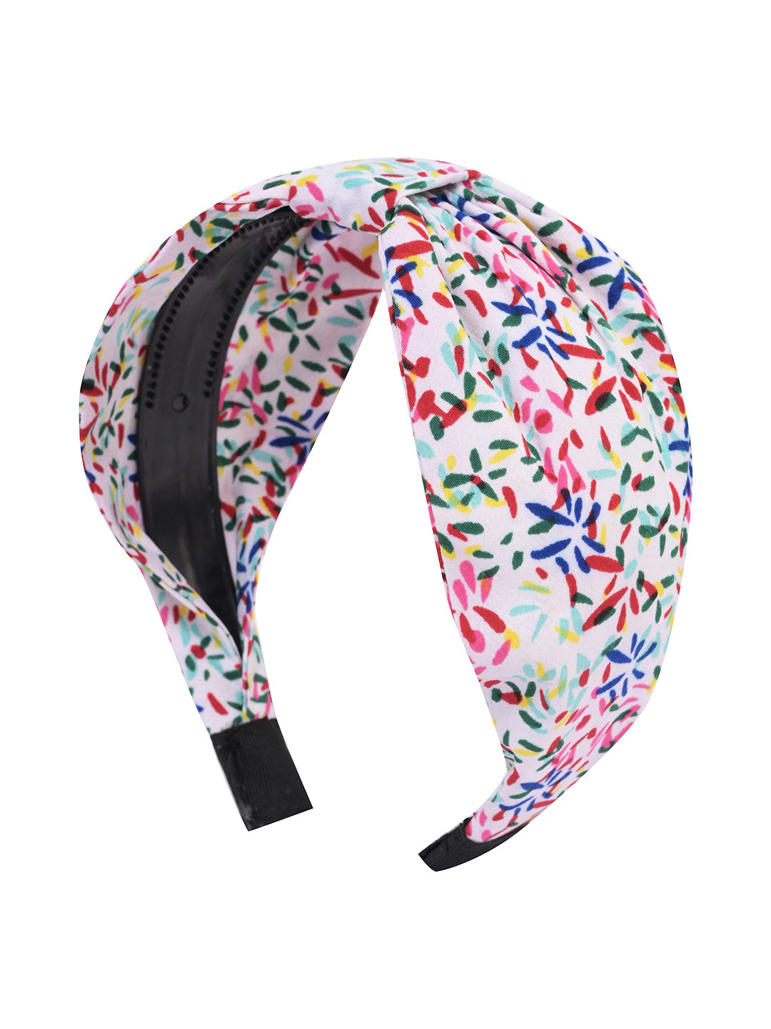 

BuckleUp Girls Printed Knot Details Hairband, White