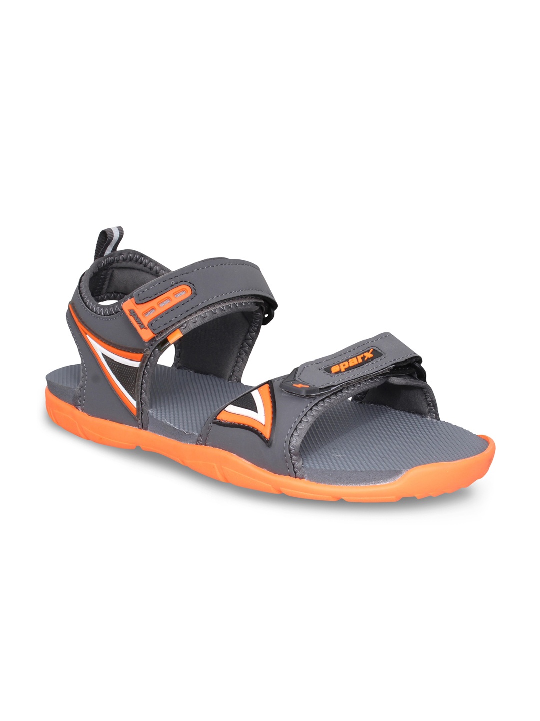 

Sparx Men Floater Velcro Closure Sports Sandals, Grey