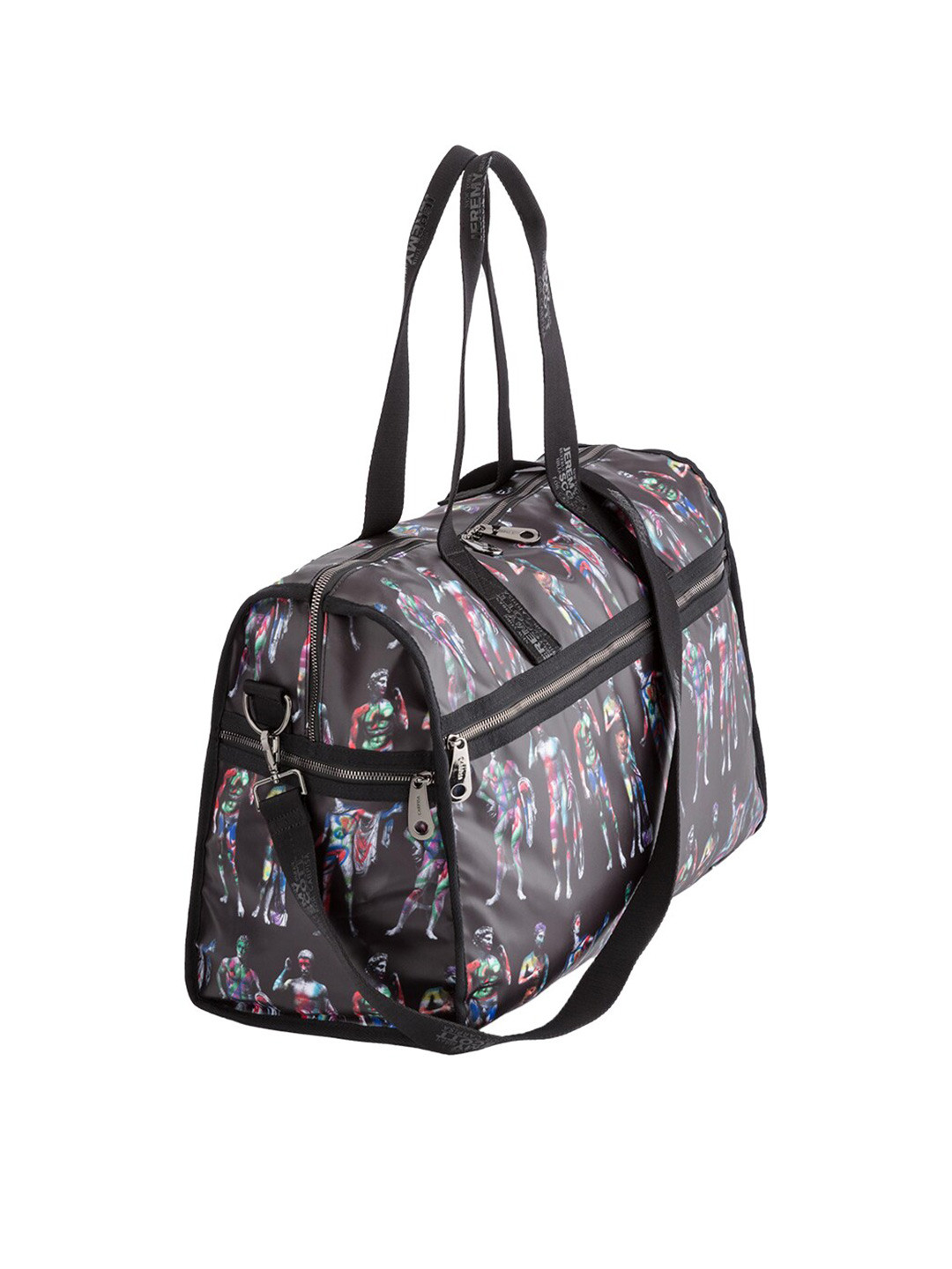 

CARPISA Women Graphic Printed Duffel Bag, Black