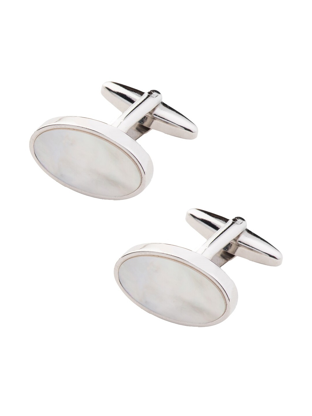 

The Tie Hub Silver-Plated Oval Cufflink