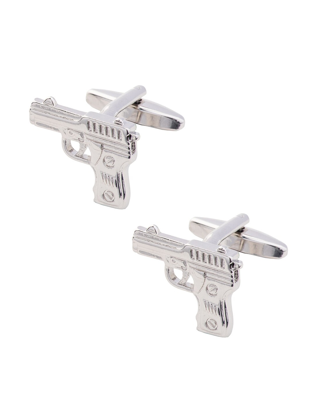 

The Tie Hub Silver-Plated Shot Gun Cufflink