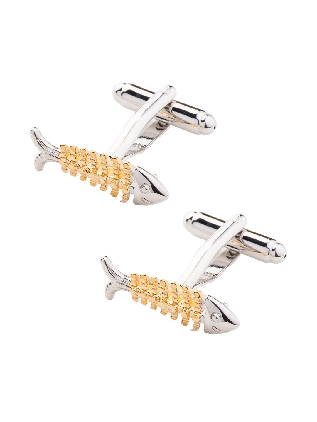 

The Tie Hub Silver-Plated Quirky Cufflink, Gold