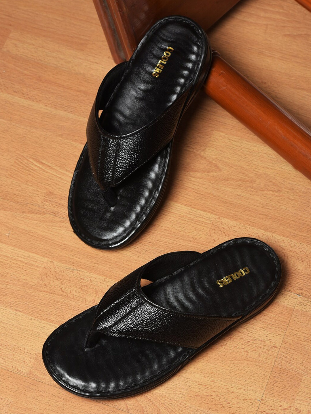 

Liberty Men Synthetic Slip-On Comfort Sandals, Black