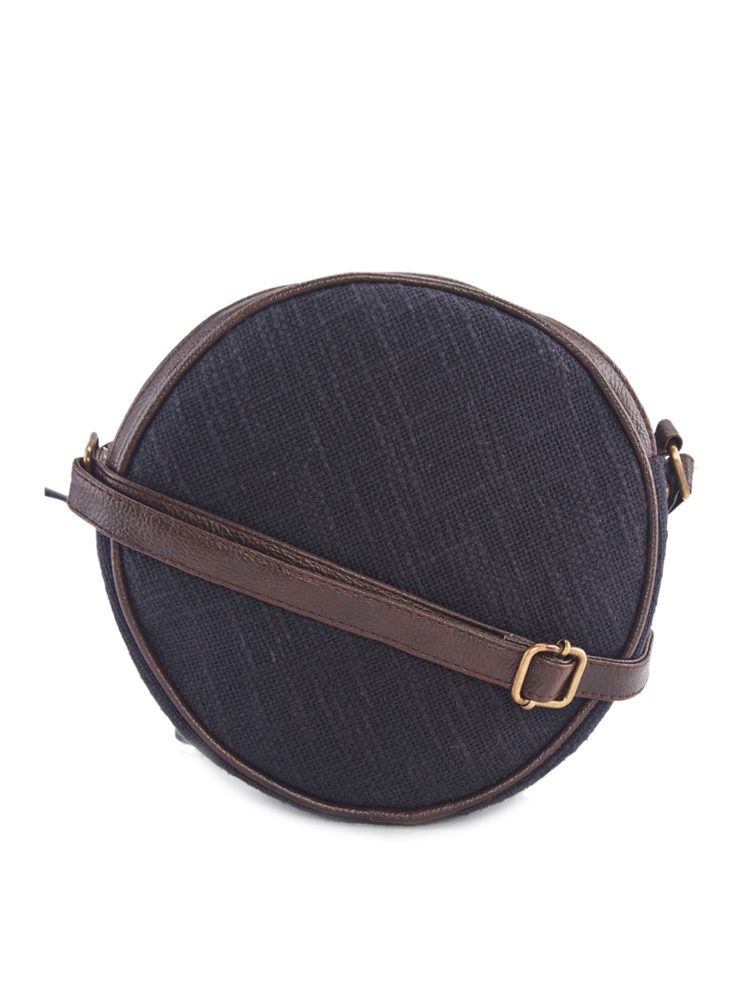 

NEPRI Structured Cotton Sling Bag, Black