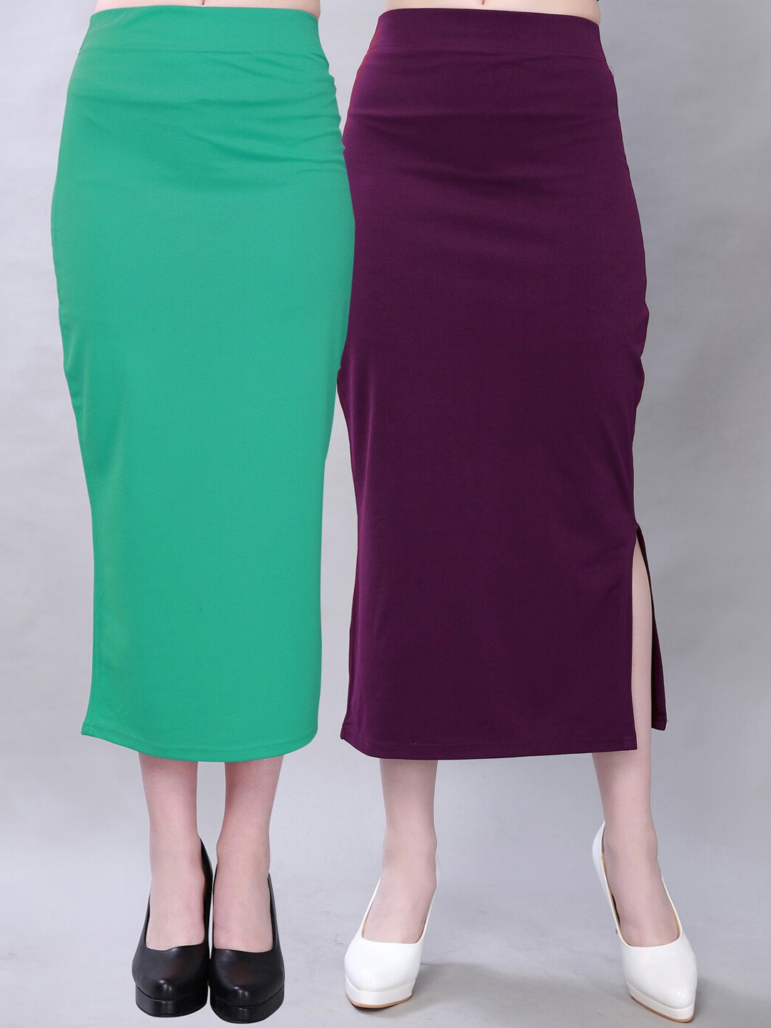 

Selvia Women Pack Of 2 Saree Shapewear, Green