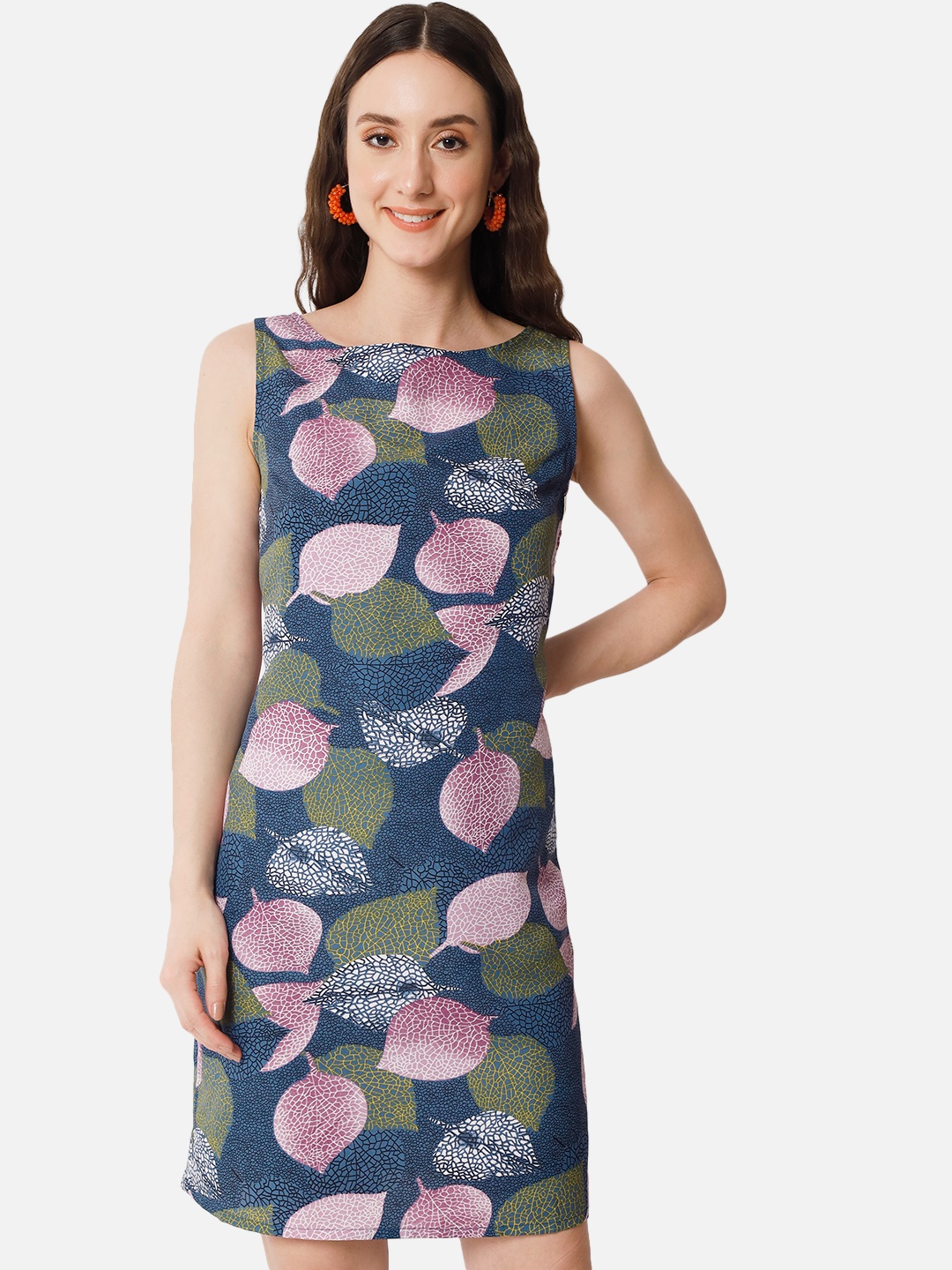 

ALL WAYS YOU Floral Print Crepe Sheath Dress, Teal