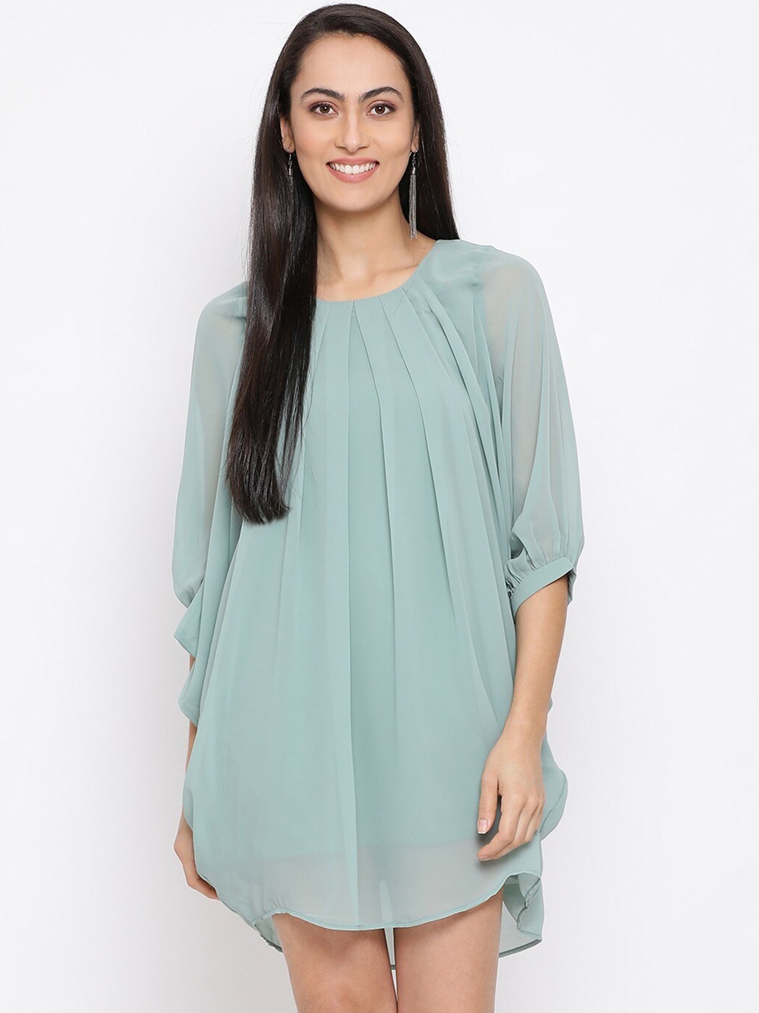 

ALL WAYS YOU Georgette A-Line Dress, Green