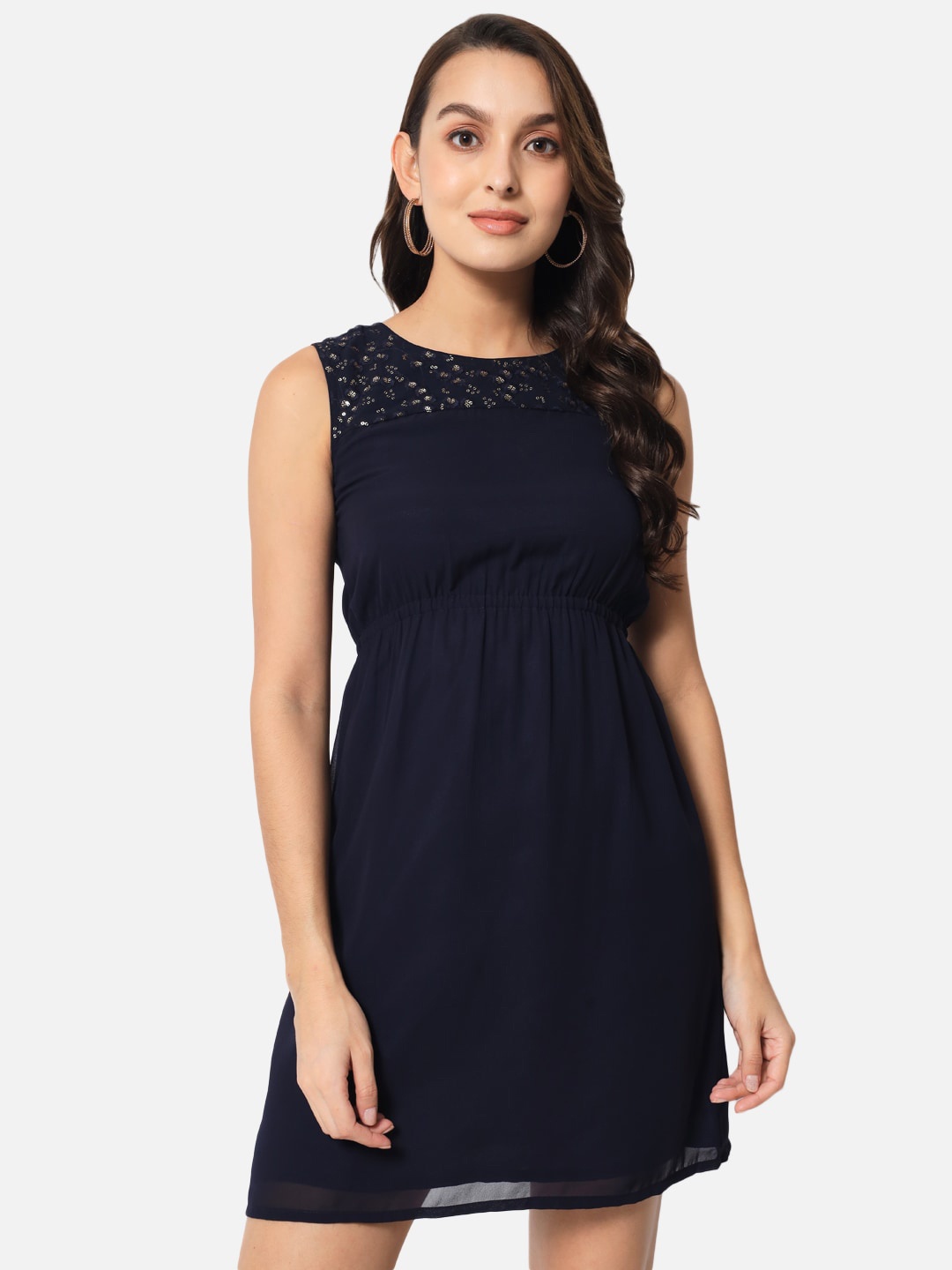 

ALL WAYS YOU Sequined Fit & Flare Dress, Blue