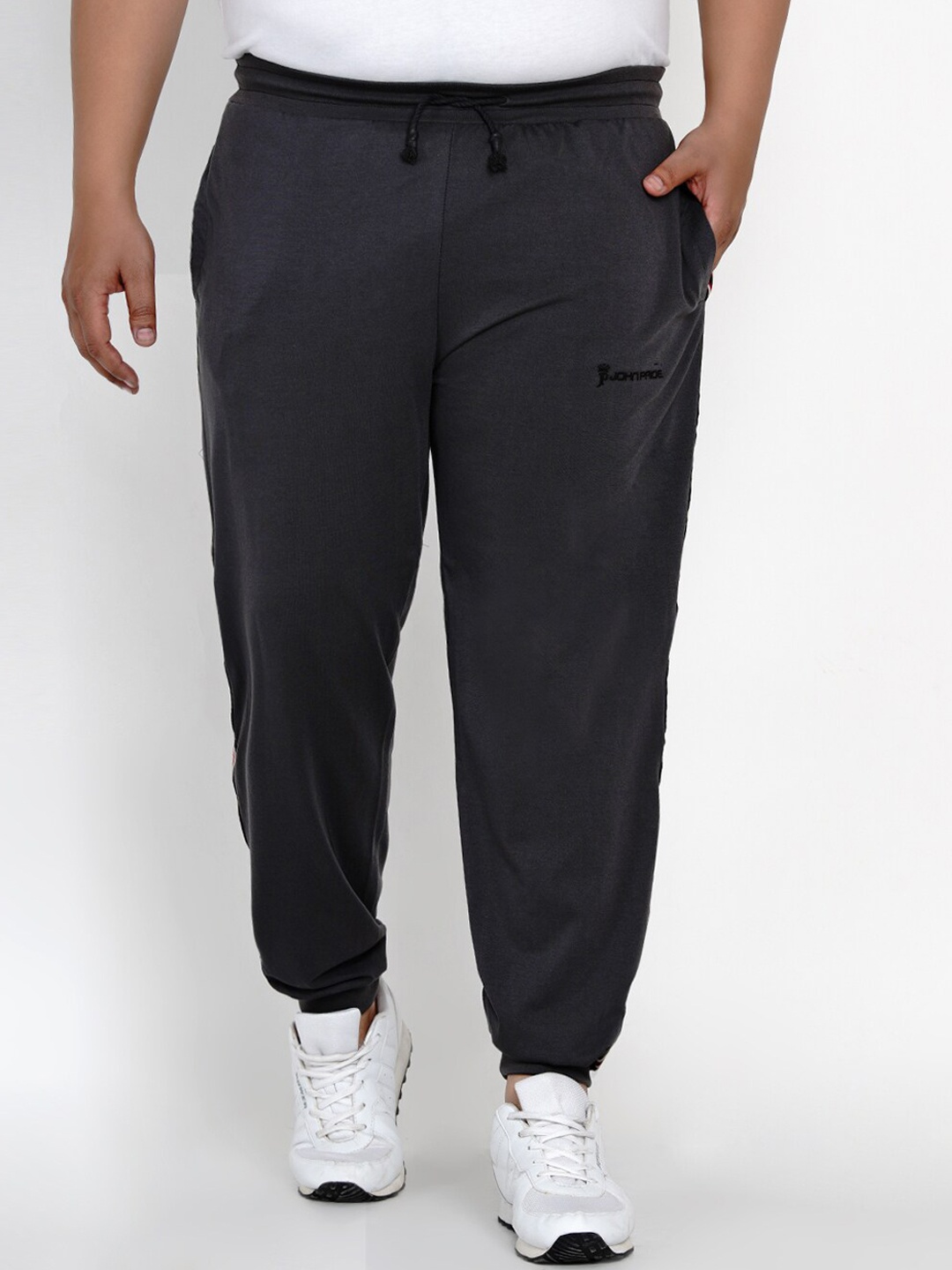 

John Pride Men Plus Size Straight Fit Joggers, Black