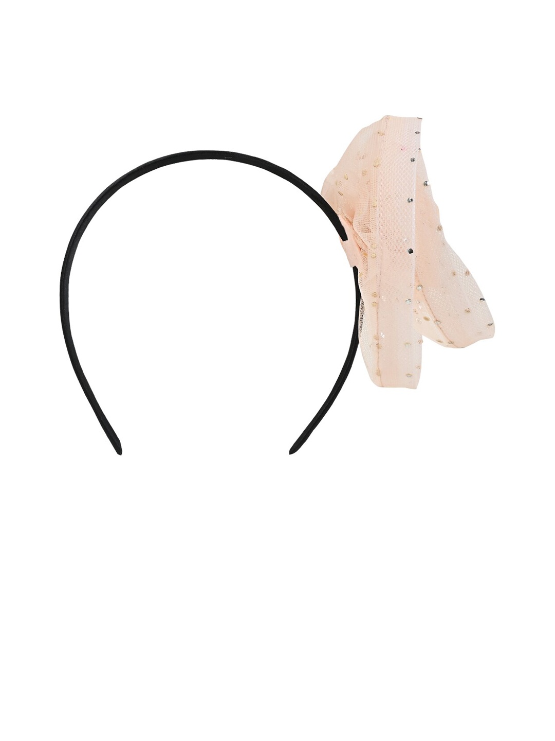 

Aye Candy Girls Polka Dot Embellished Hairband, Peach