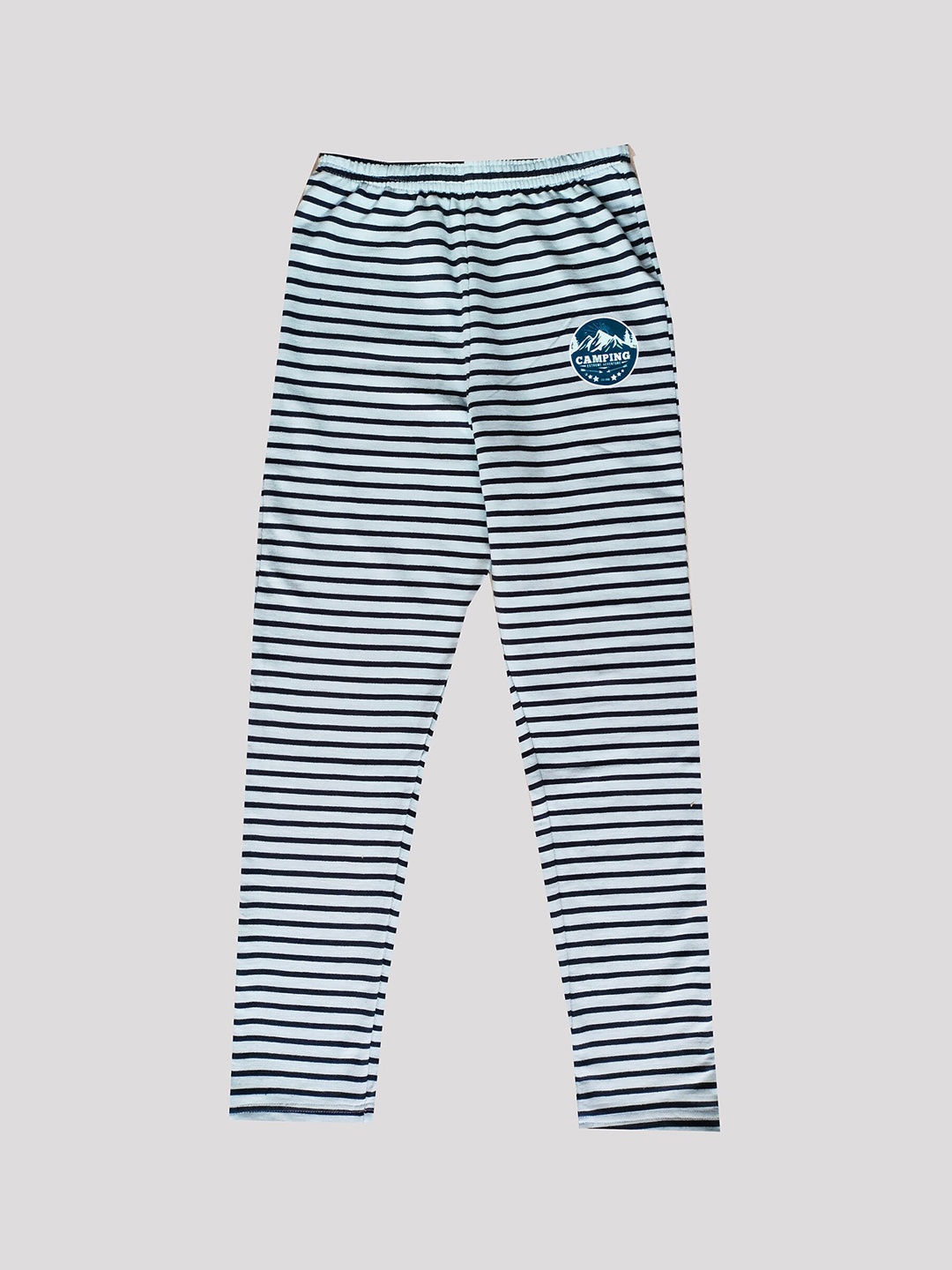 

F&S Kids Boys Striped Pure Cotton Lounge Pants, White