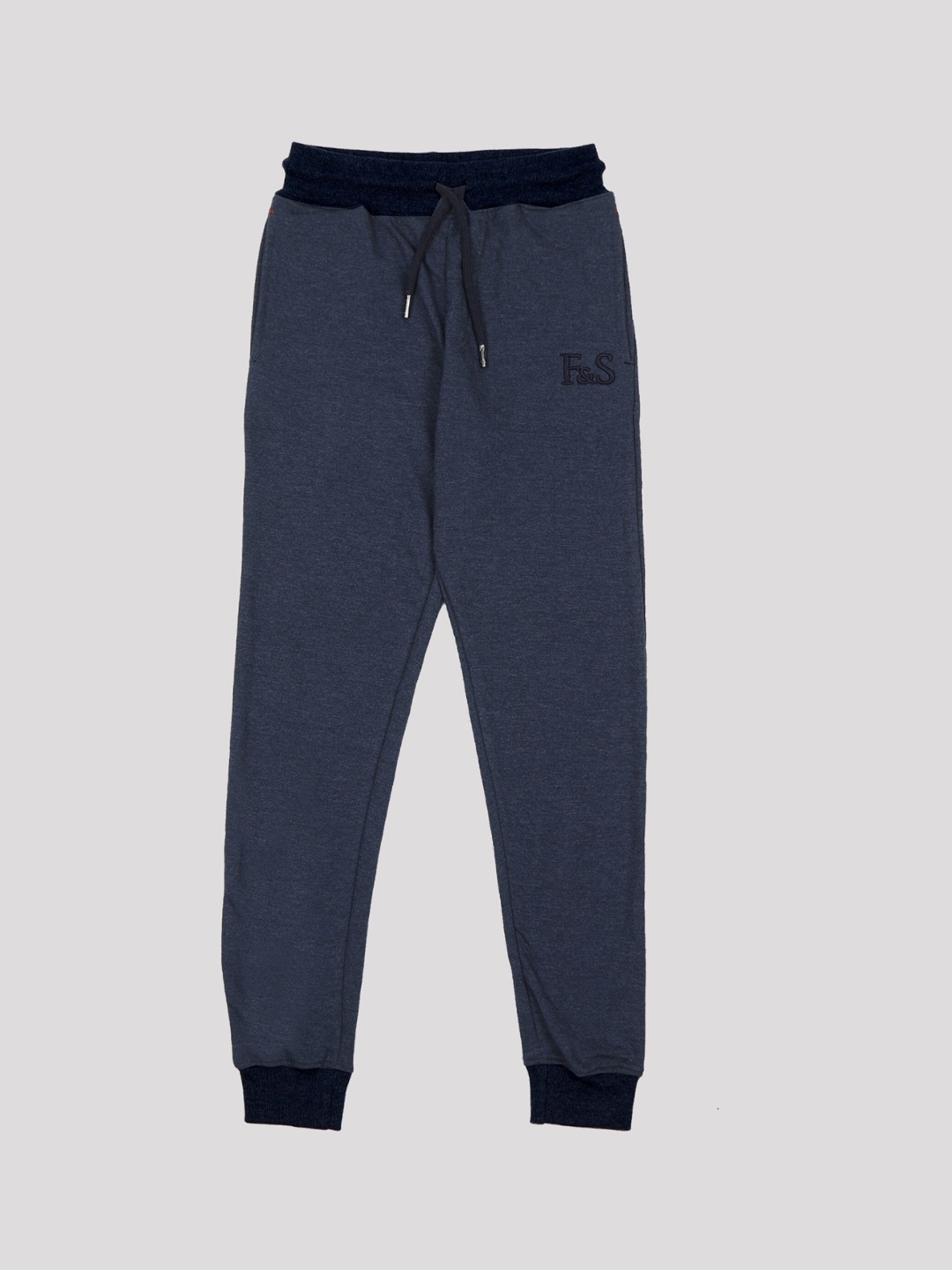 

F&S Boys Regular Fit Mid-Rise Cotton Joggers, Navy blue