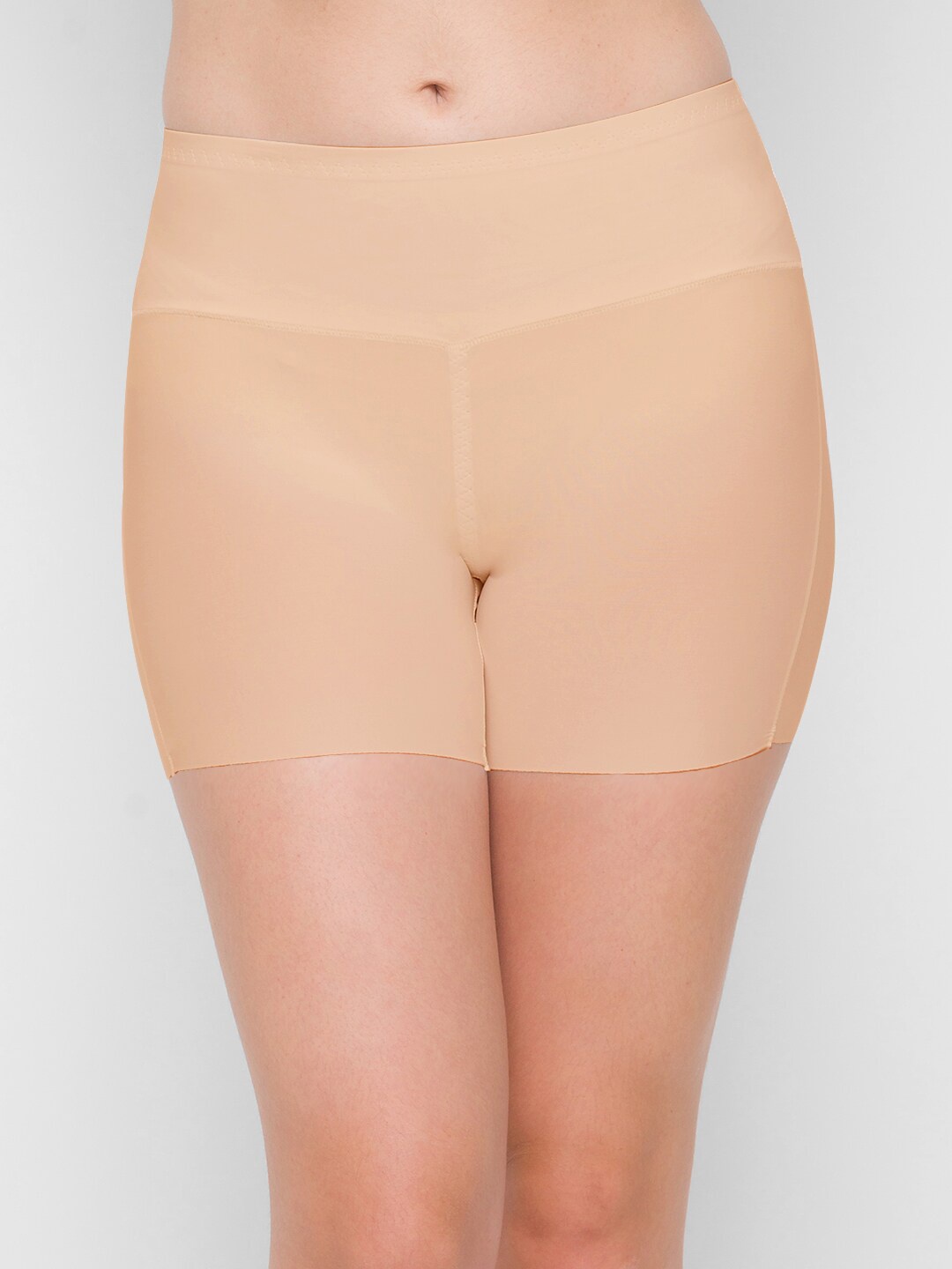 

NOIRA Women Mid-Rise Seamless Boy Shorts Briefs, Beige