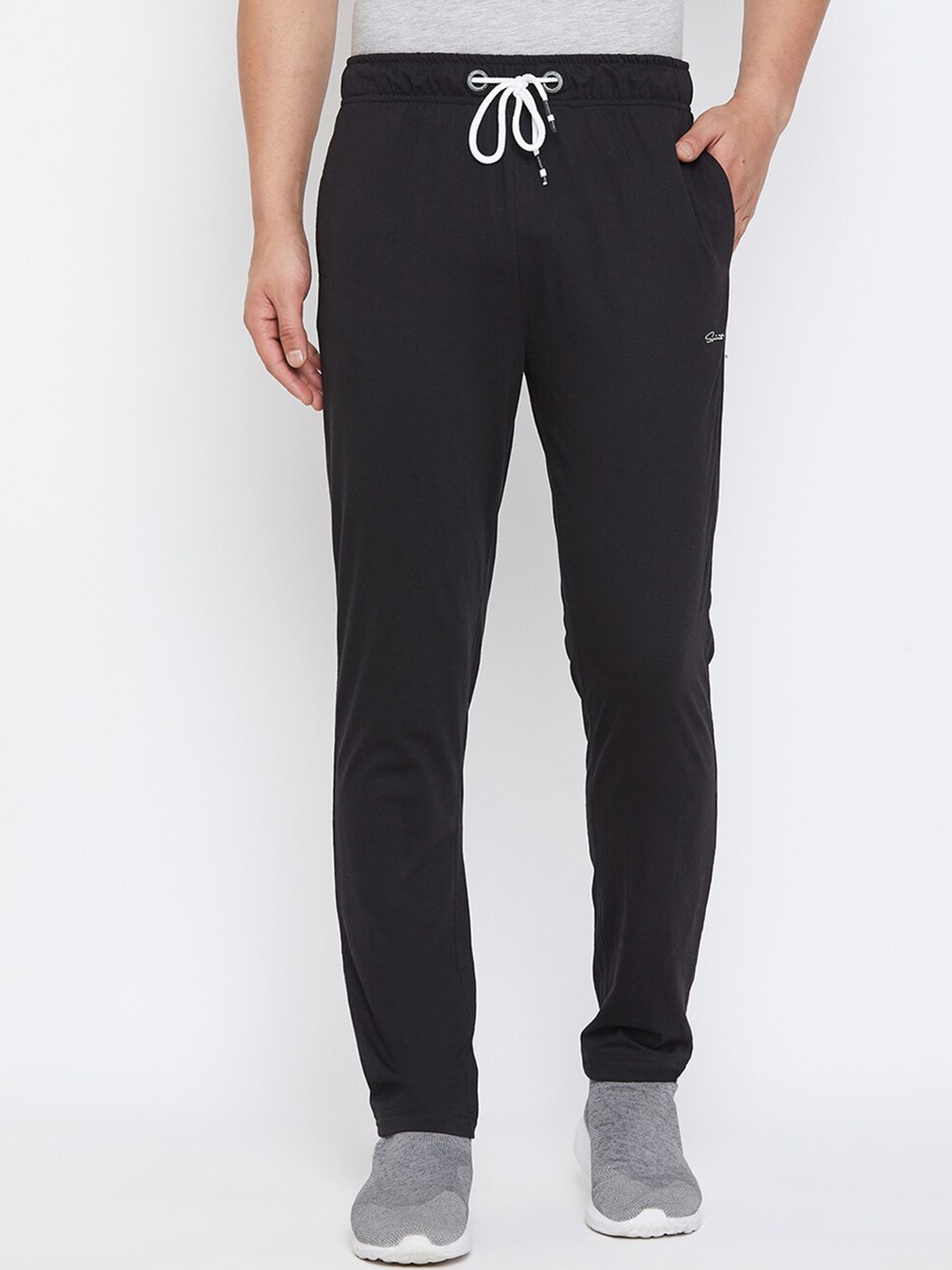 

Spirit Men Regular Fit Cotton Track Pants, Black