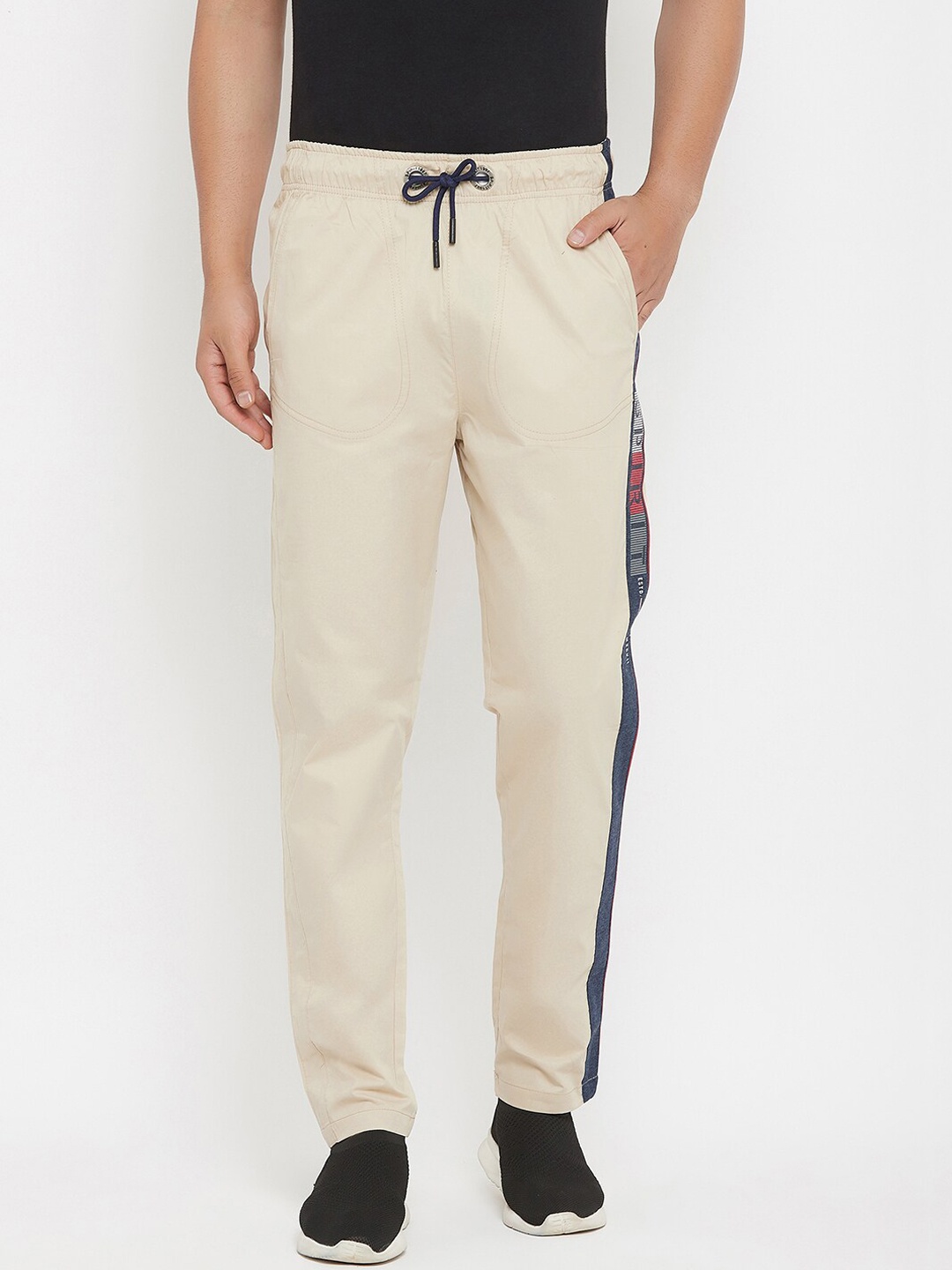 

Spirit Men Regular Fit Cotton Track Pants, Beige