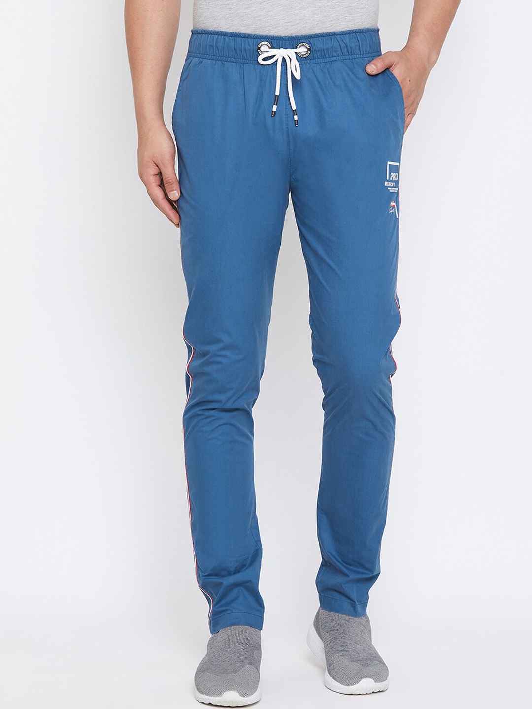 

Spirit Men Regular Fit Cotton Track Pants, Blue