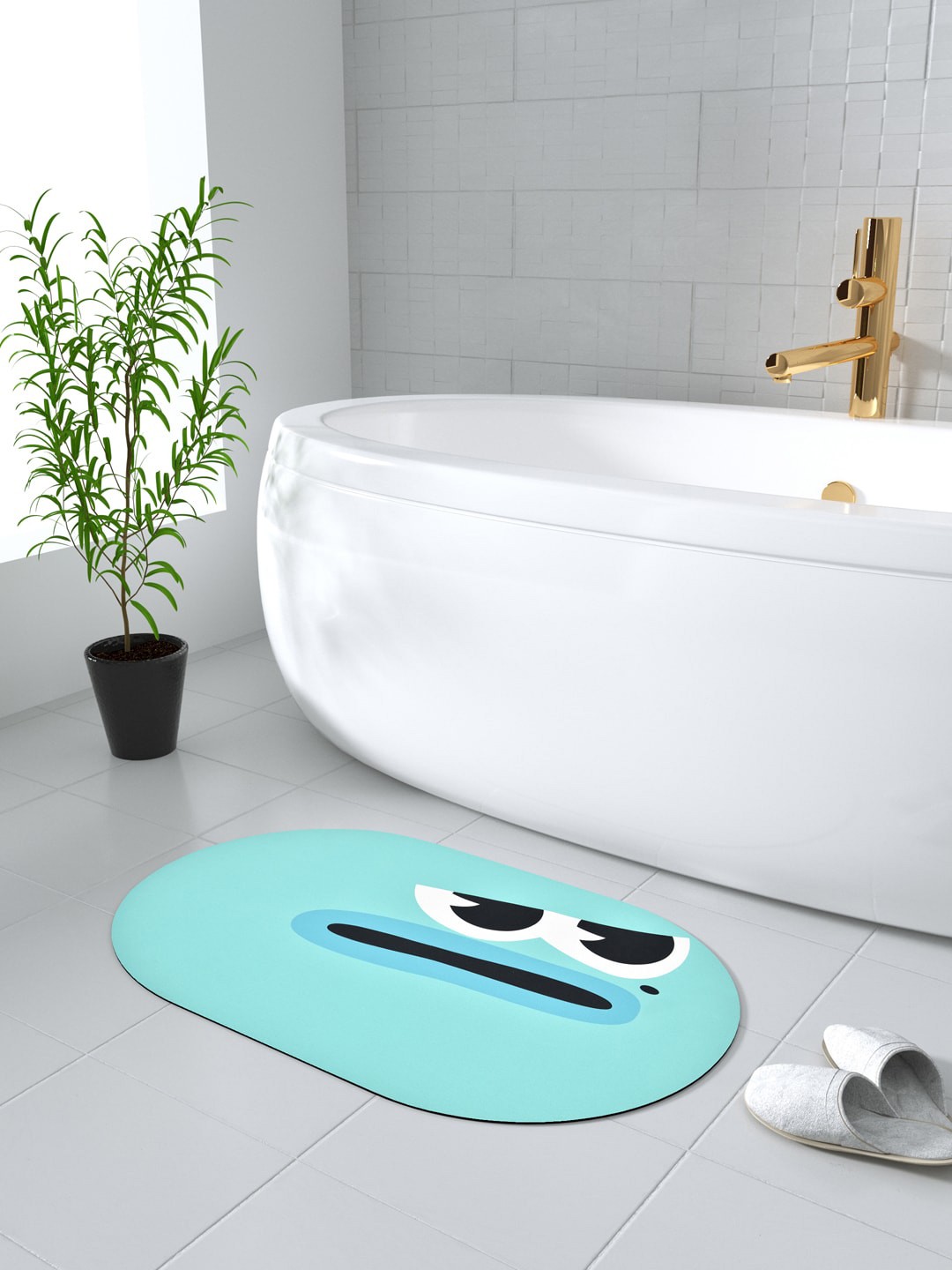 

Clasiko Blue Super Absorbent Anti Slip Bath Mat