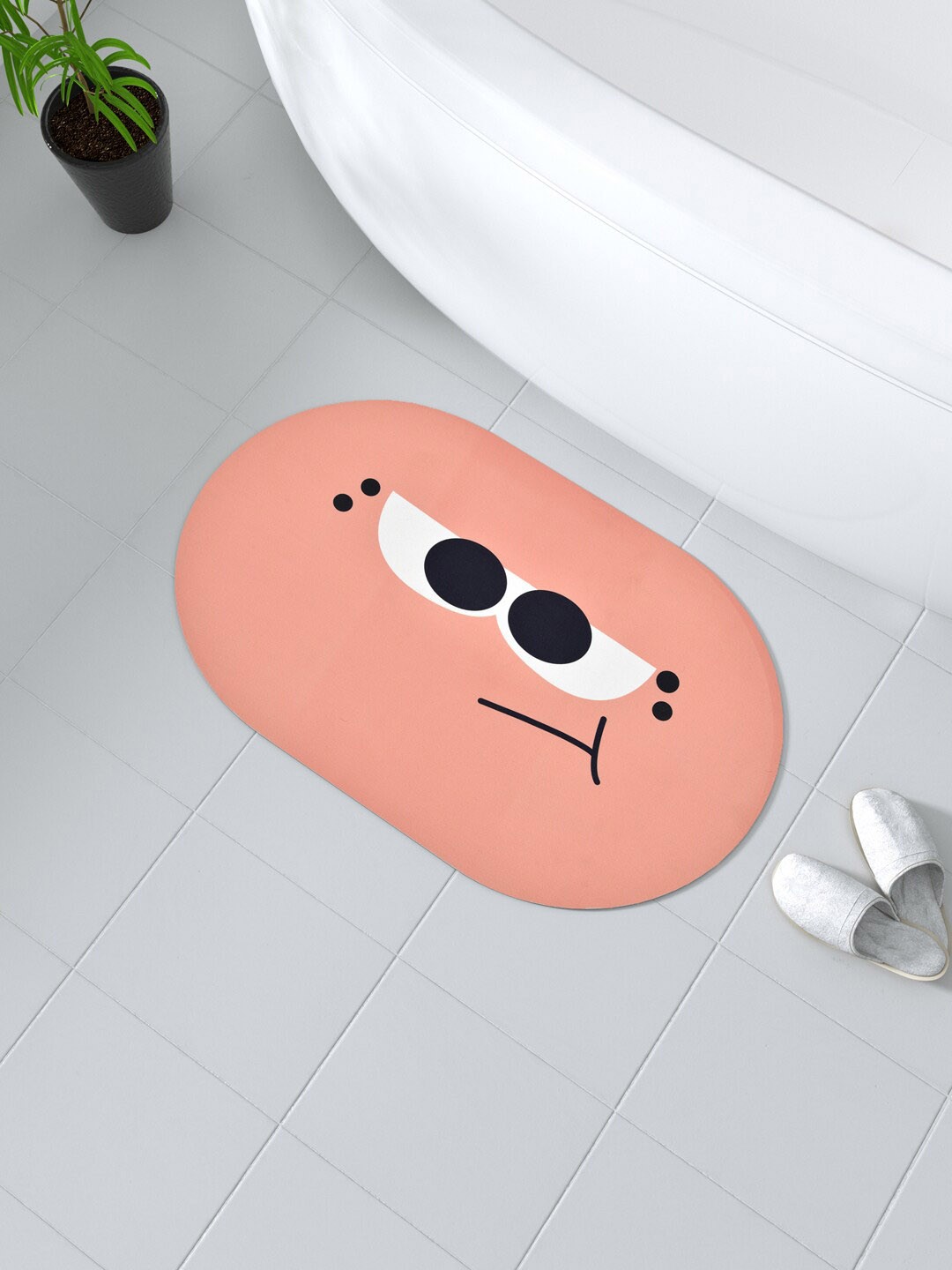 

Clasiko Peach-Coloured Super Absorbent Anti Slip Bath Mat