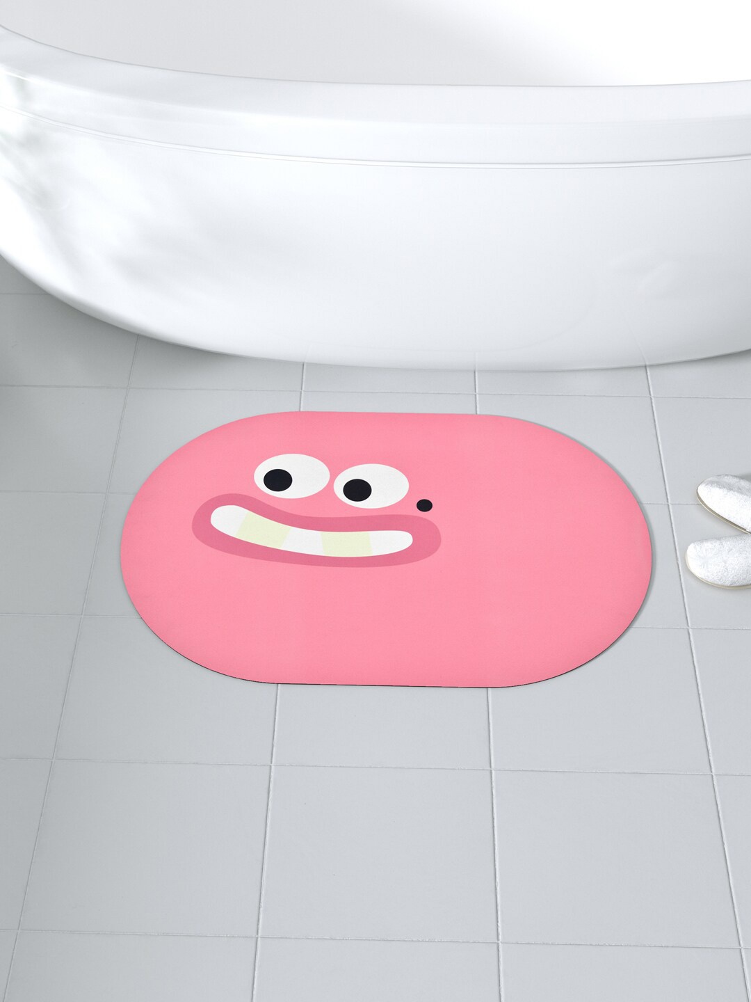 

Clasiko Pink Emoji Printed Anti-Skid Nappa Leather Doormat