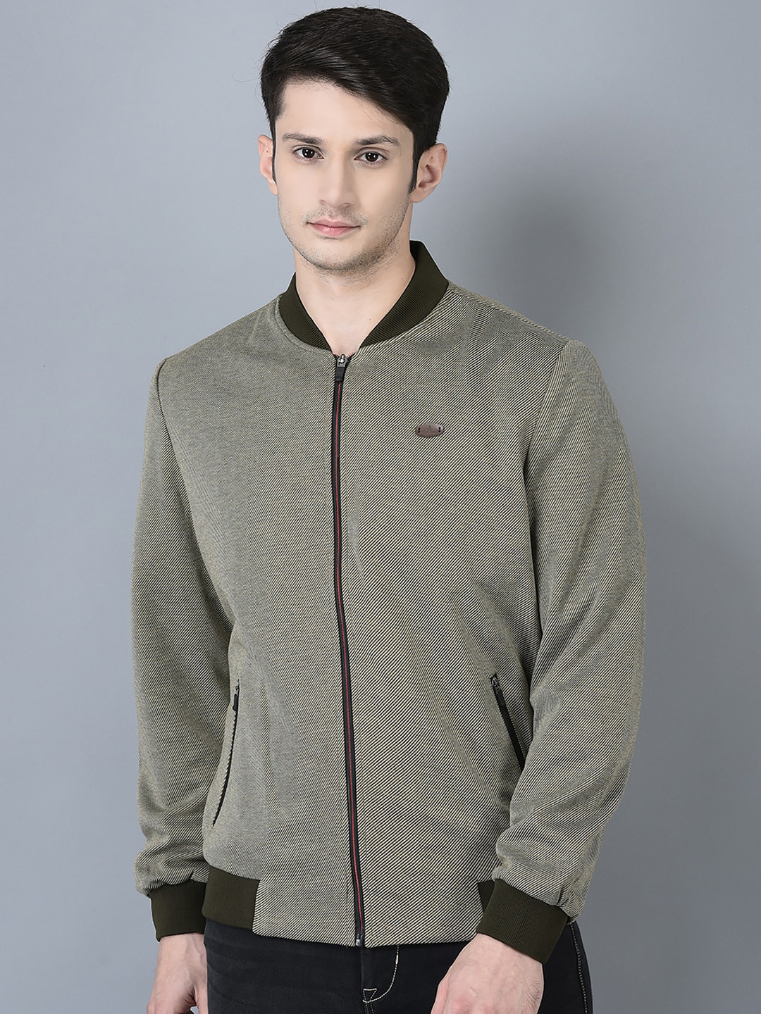 

CANOE Mock Collar Bomber Jacket, Green