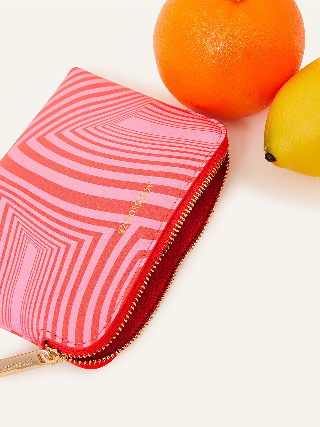 

Accessorize Women Faux Leather Swirl Print Coin Purse, Pink