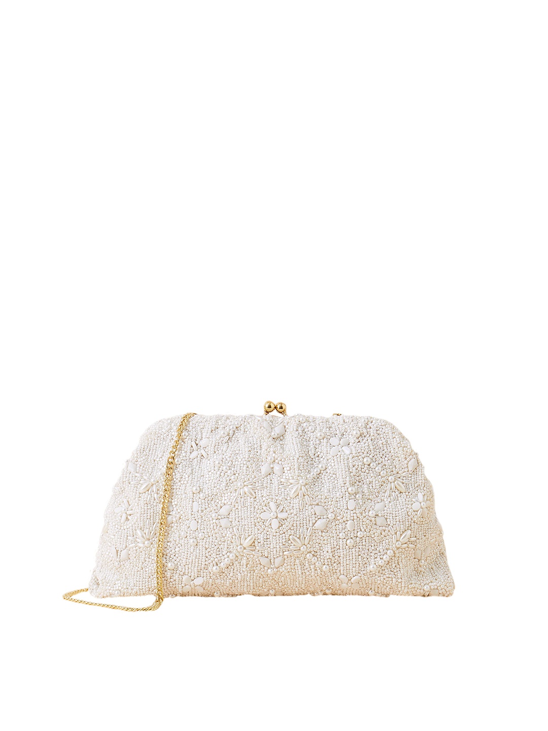 

Accessorize Embellished Purse Clutch, White