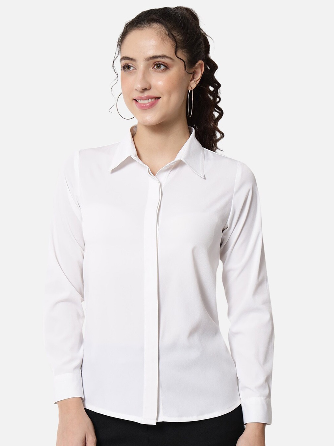 

ALL WAYS YOU Spread Collar Formal Shirt, White