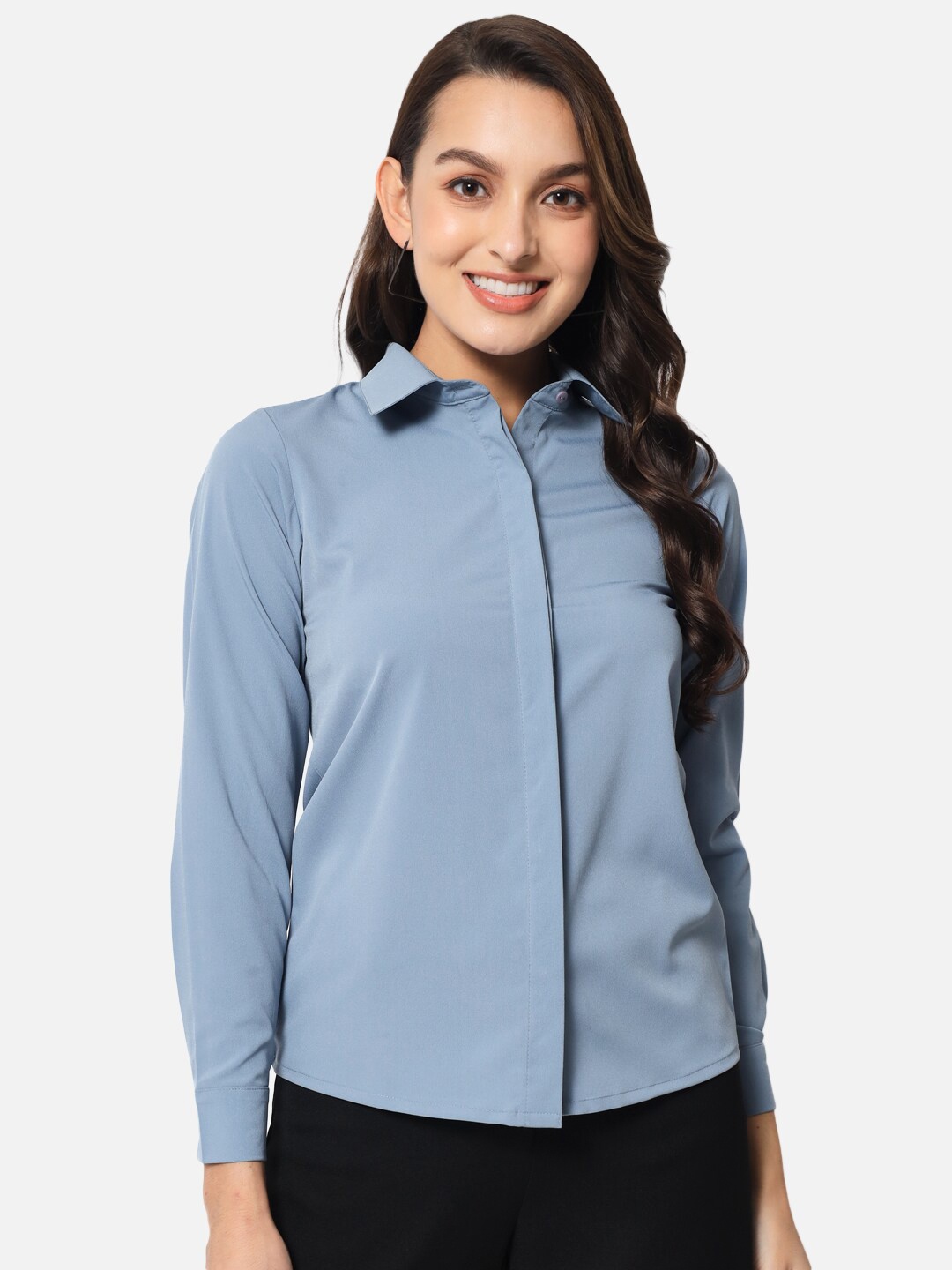 

ALL WAYS YOU Spread Collar Formal Shirt, Blue
